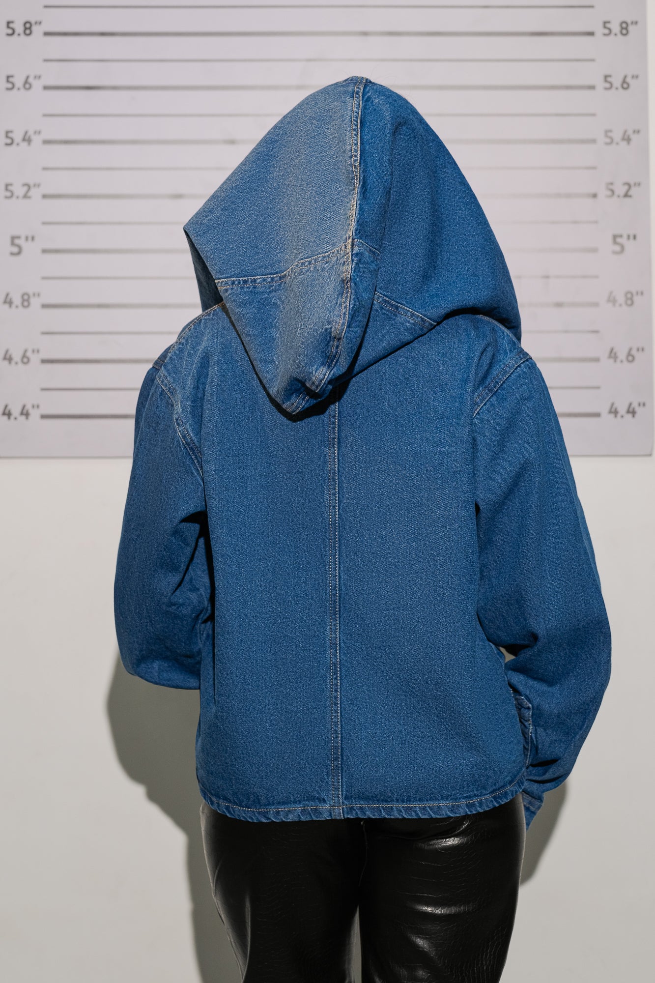 UNMATCHED by JACK&JONES Blue Denim Hooded Sweatshirt