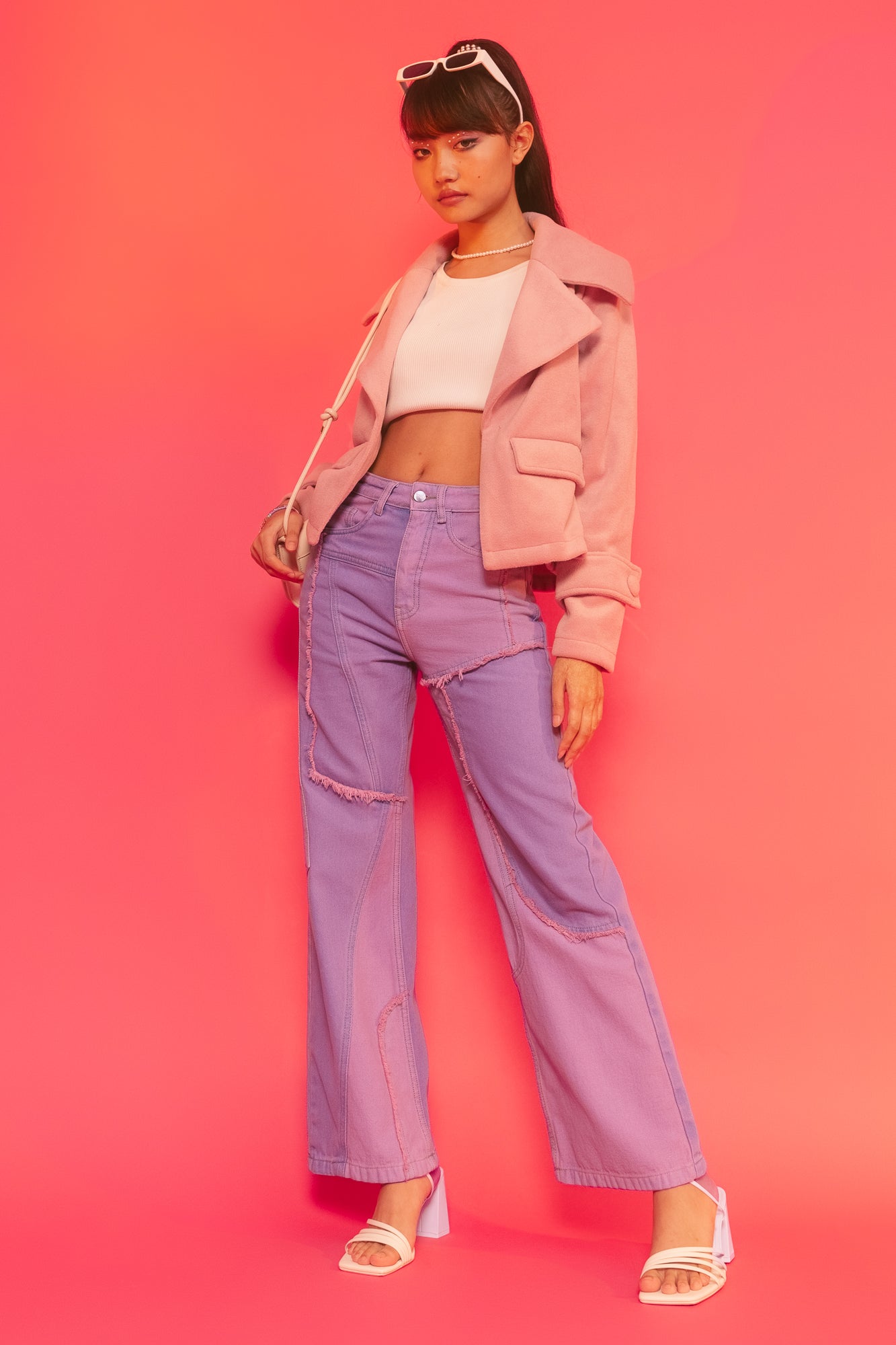 Pink dreams straight jeans