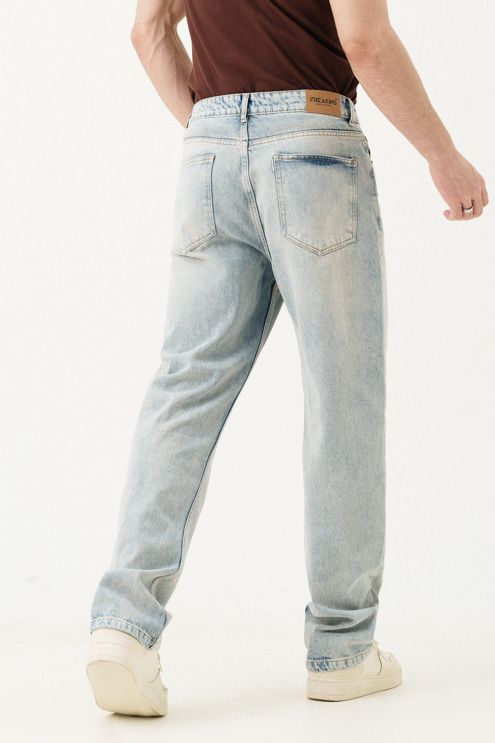 Mistique Fade Men's Baggy Straight Jeans