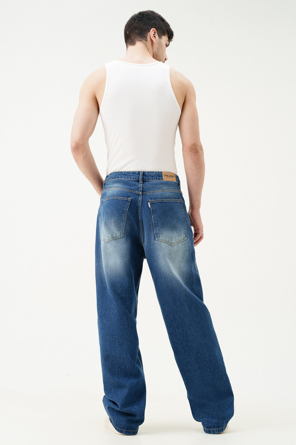 Electric Cobalt Men's Baggy Jeans