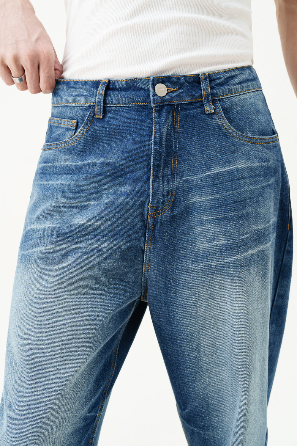 Electric Cobalt Men's Baggy Jeans