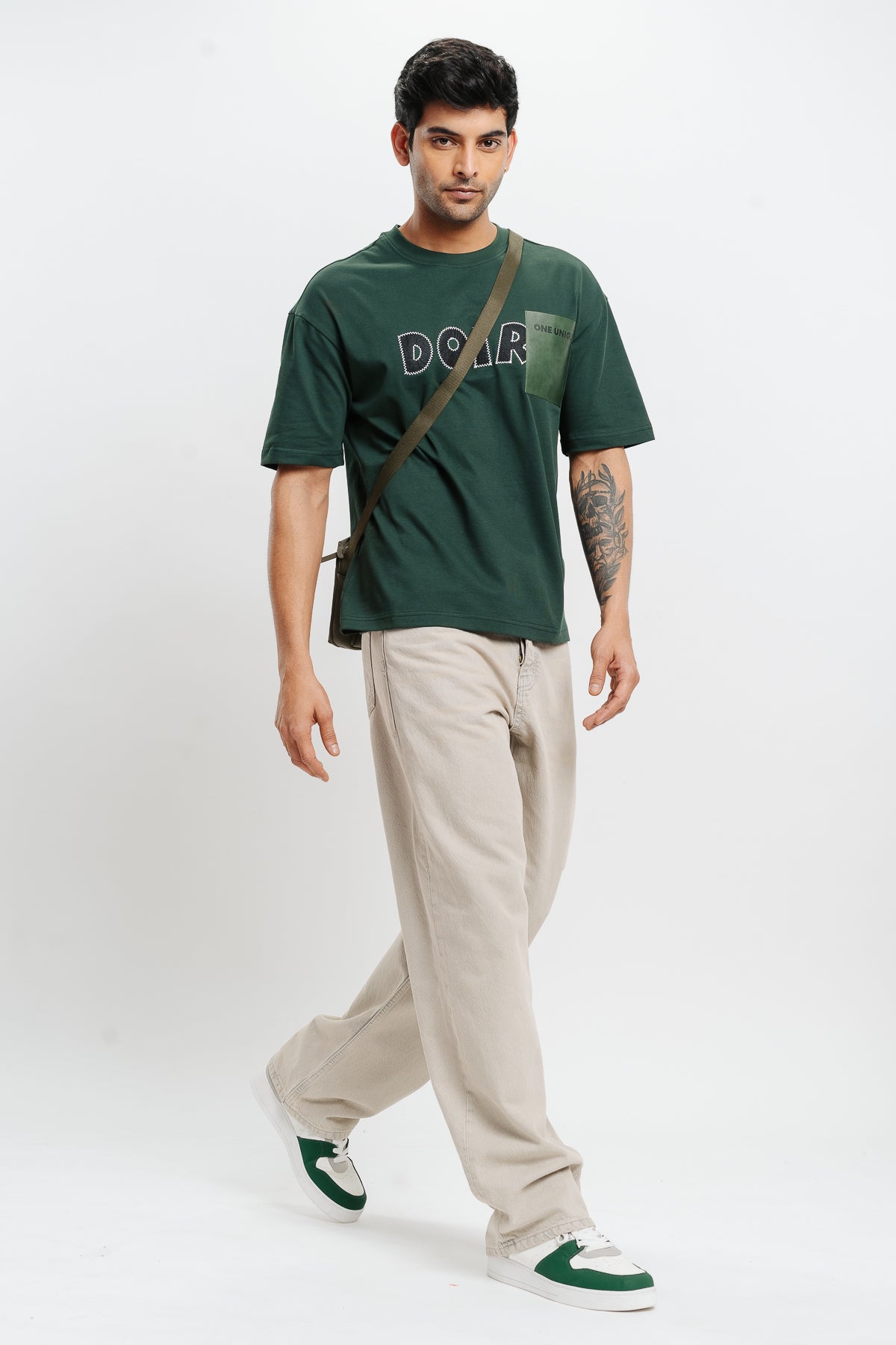 MEN'S DARK GREEN DOIR TEE