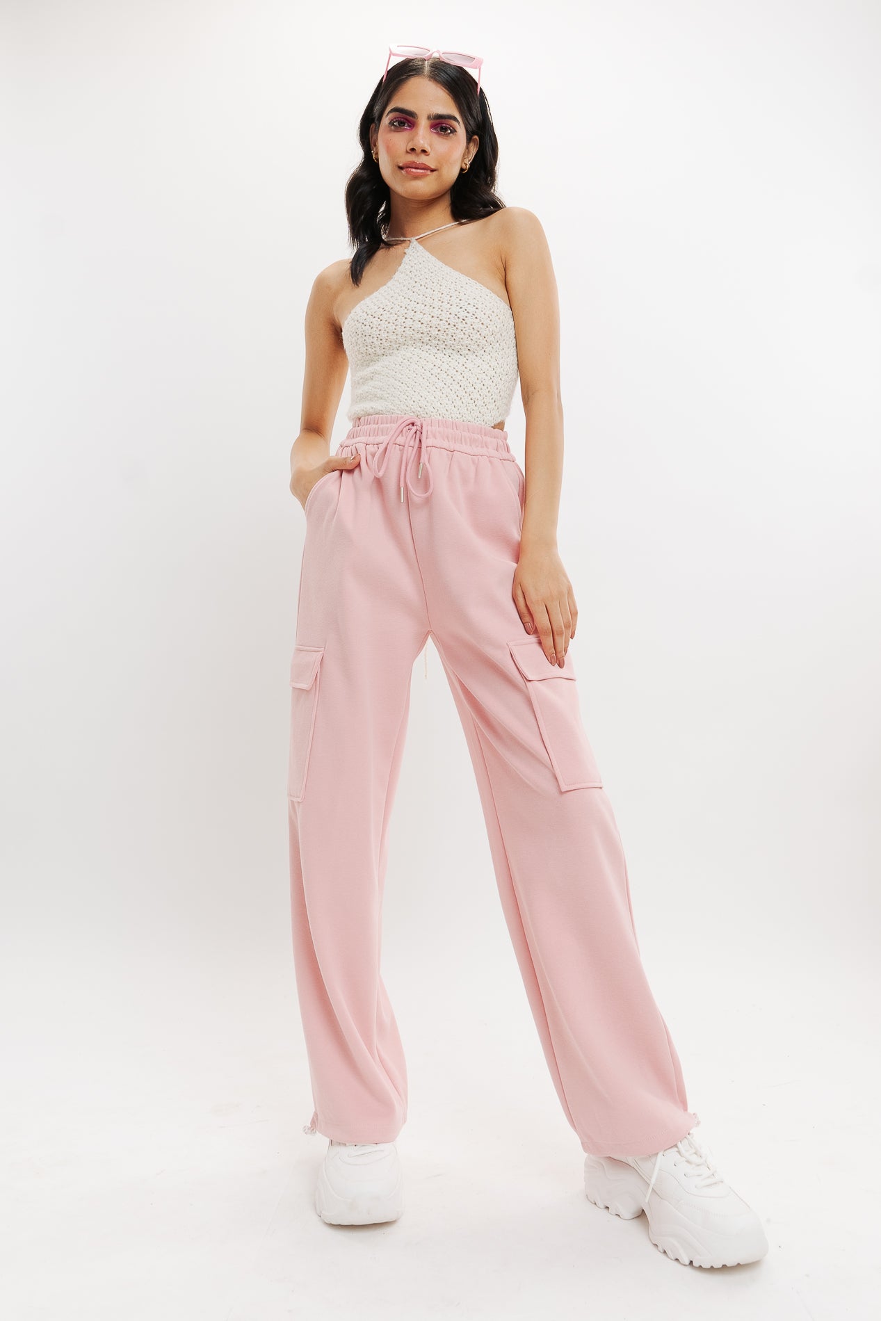 BABY PINK CARGO PANT