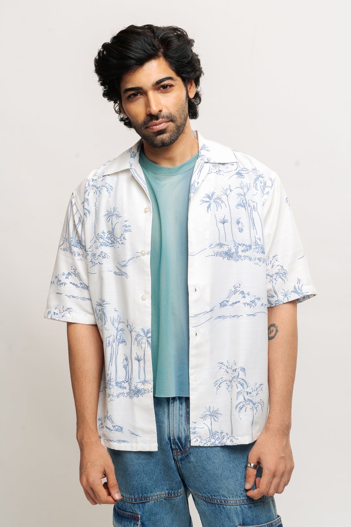 MEN'S TROPICAL PRINT SHIRT