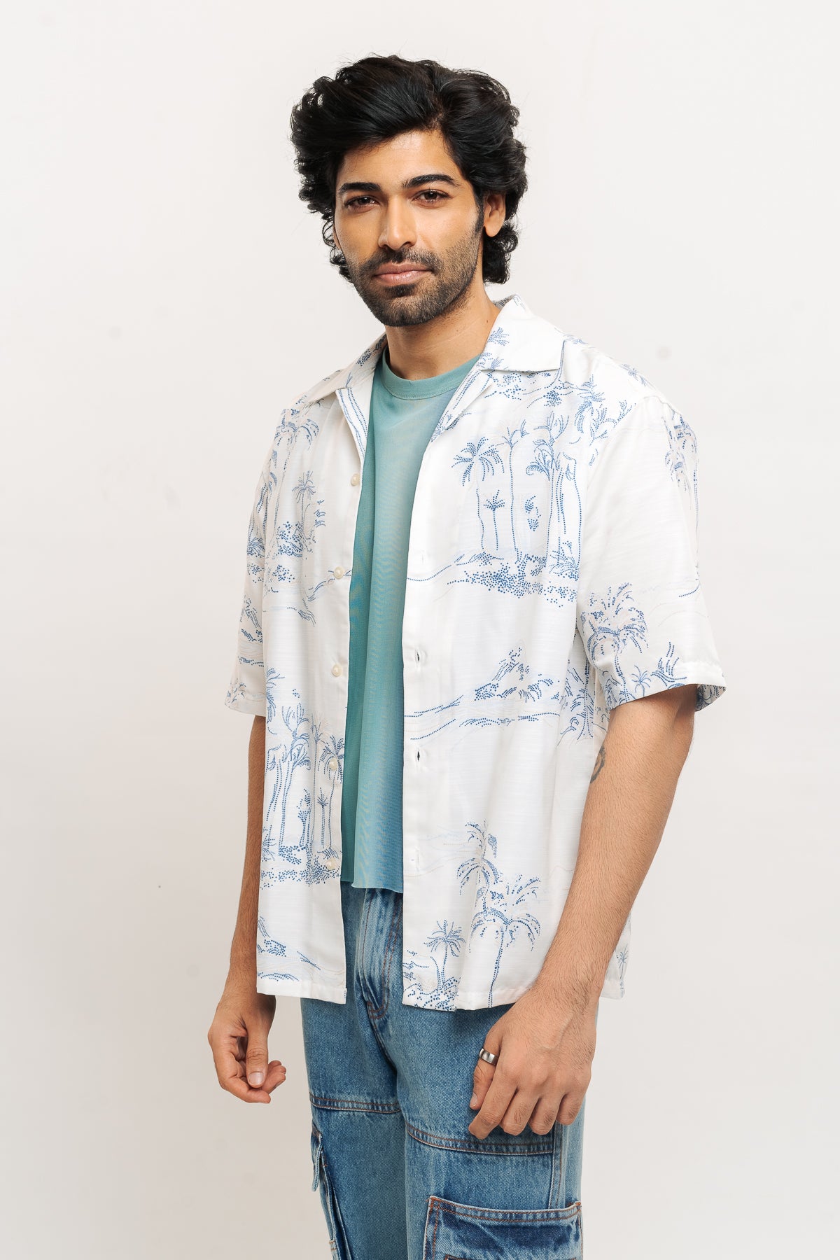 Men's Tropical Print Shirt