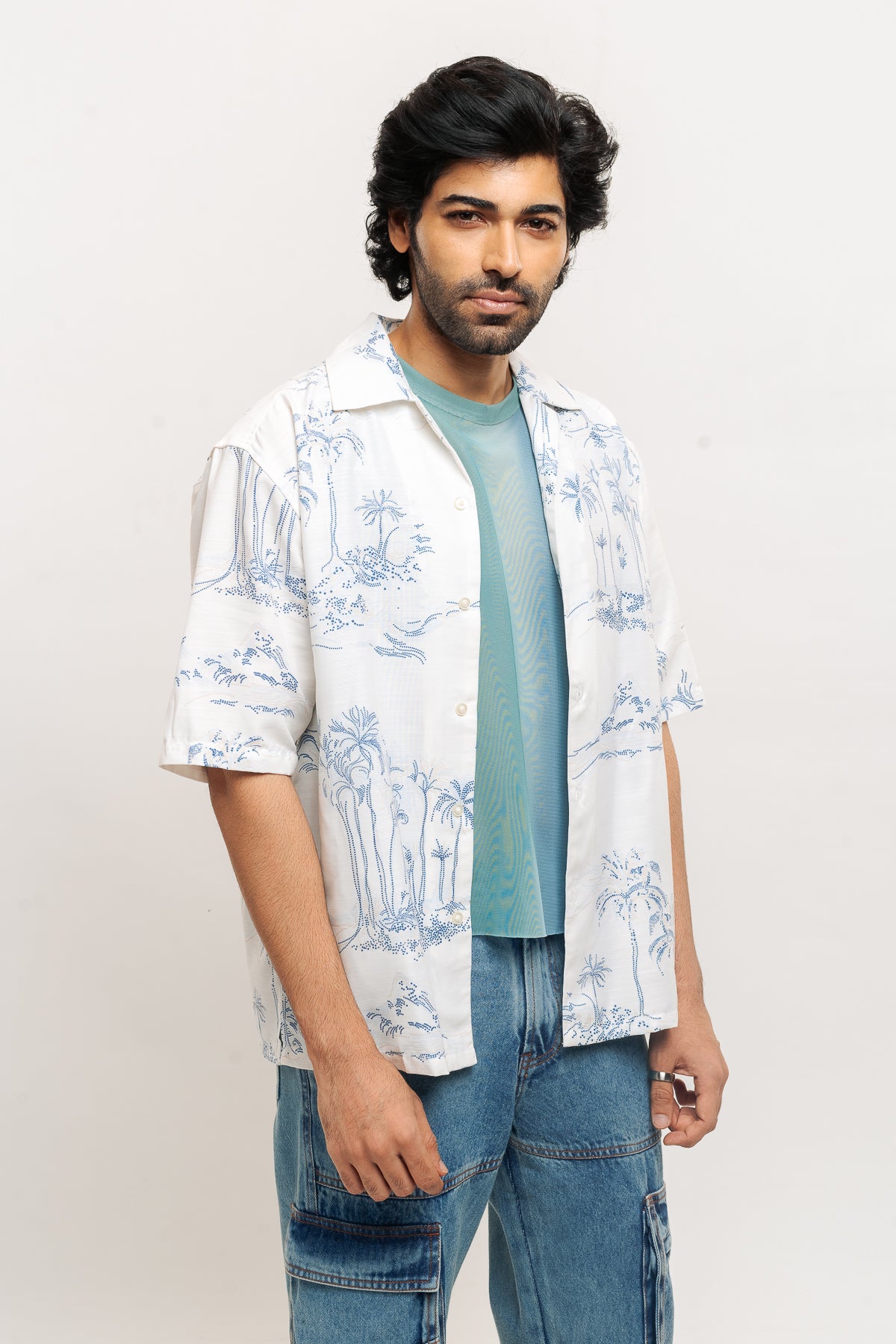 MEN'S TROPICAL PRINT SHIRT