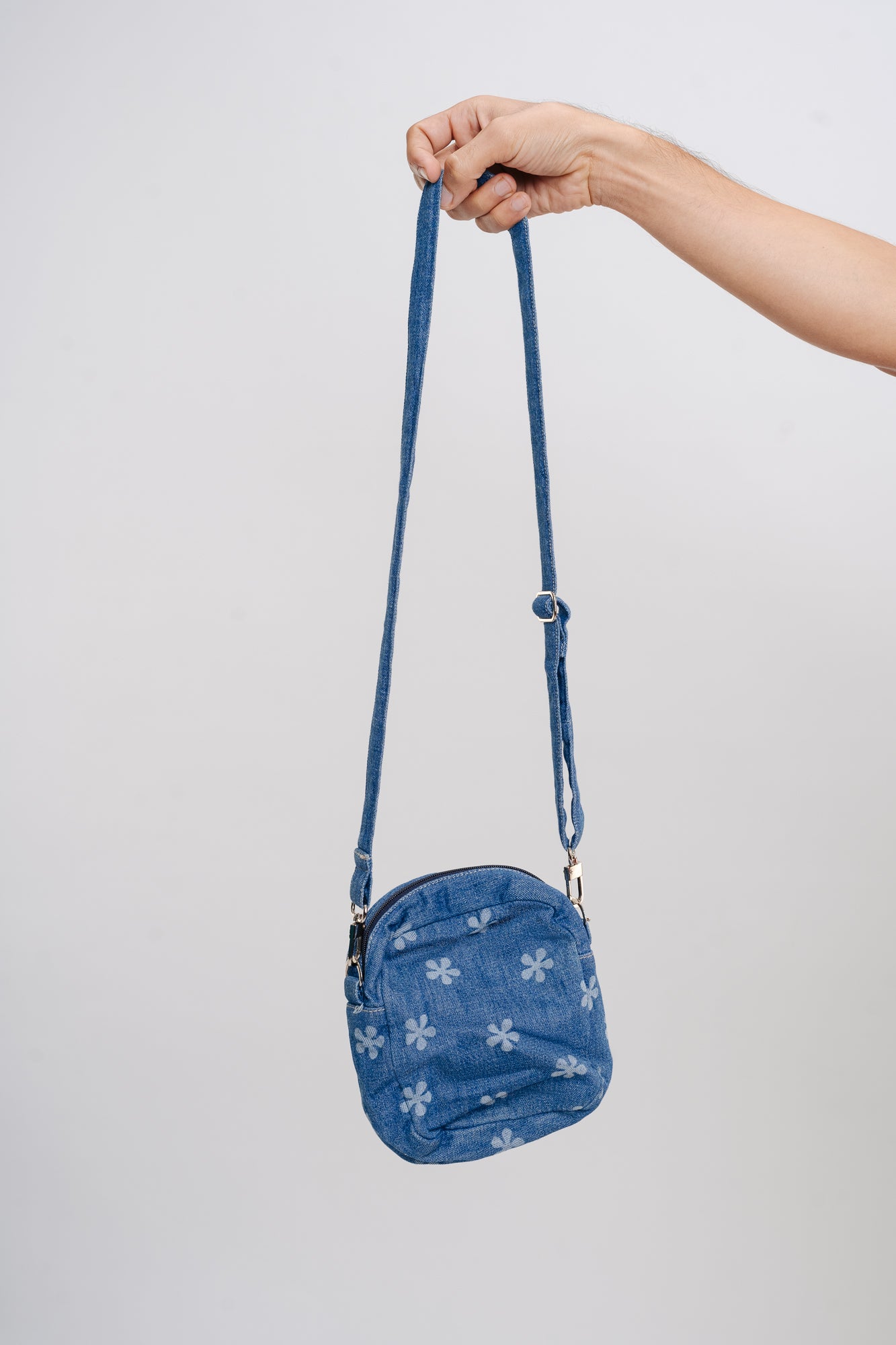 Flower Lazer Denim Bag