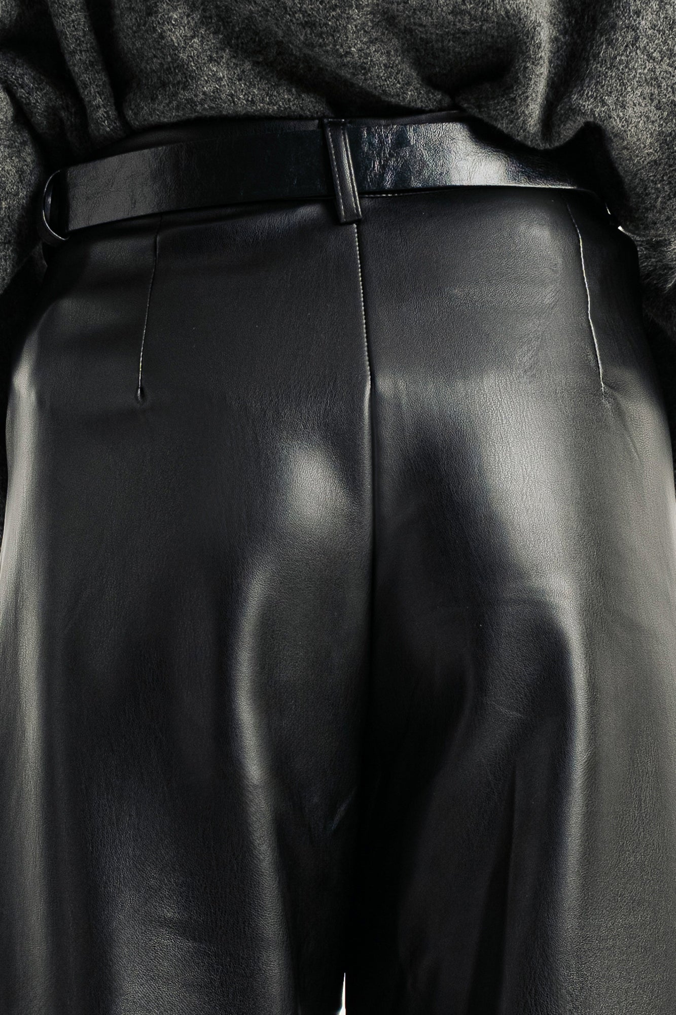 BLACK LEATHER TROUSERS