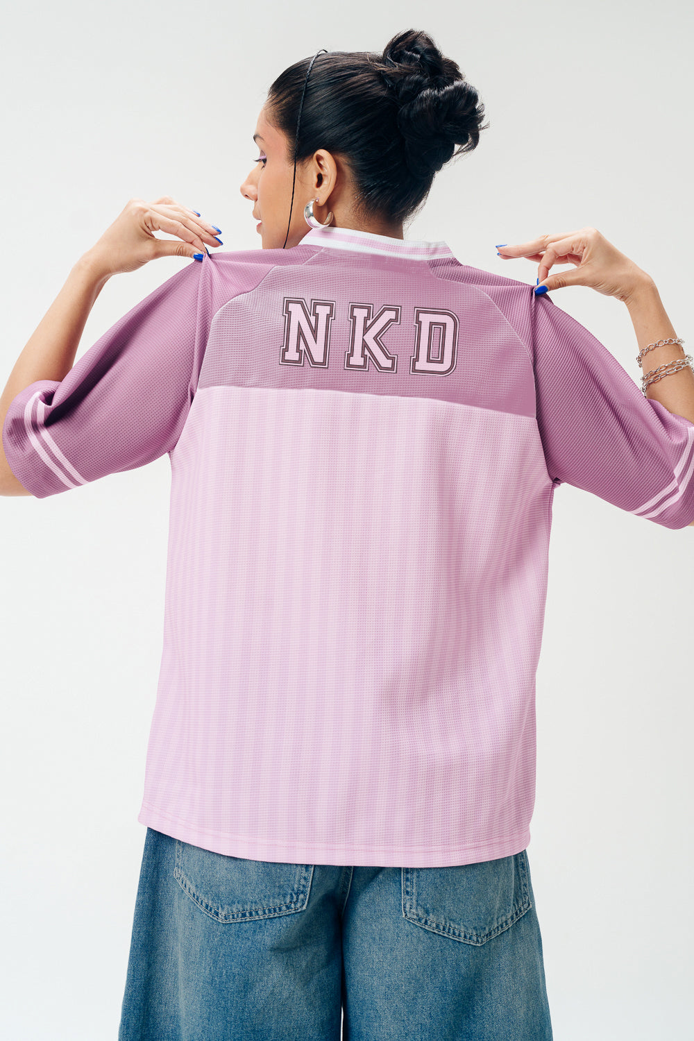 Pink V-neck NKD Jersey