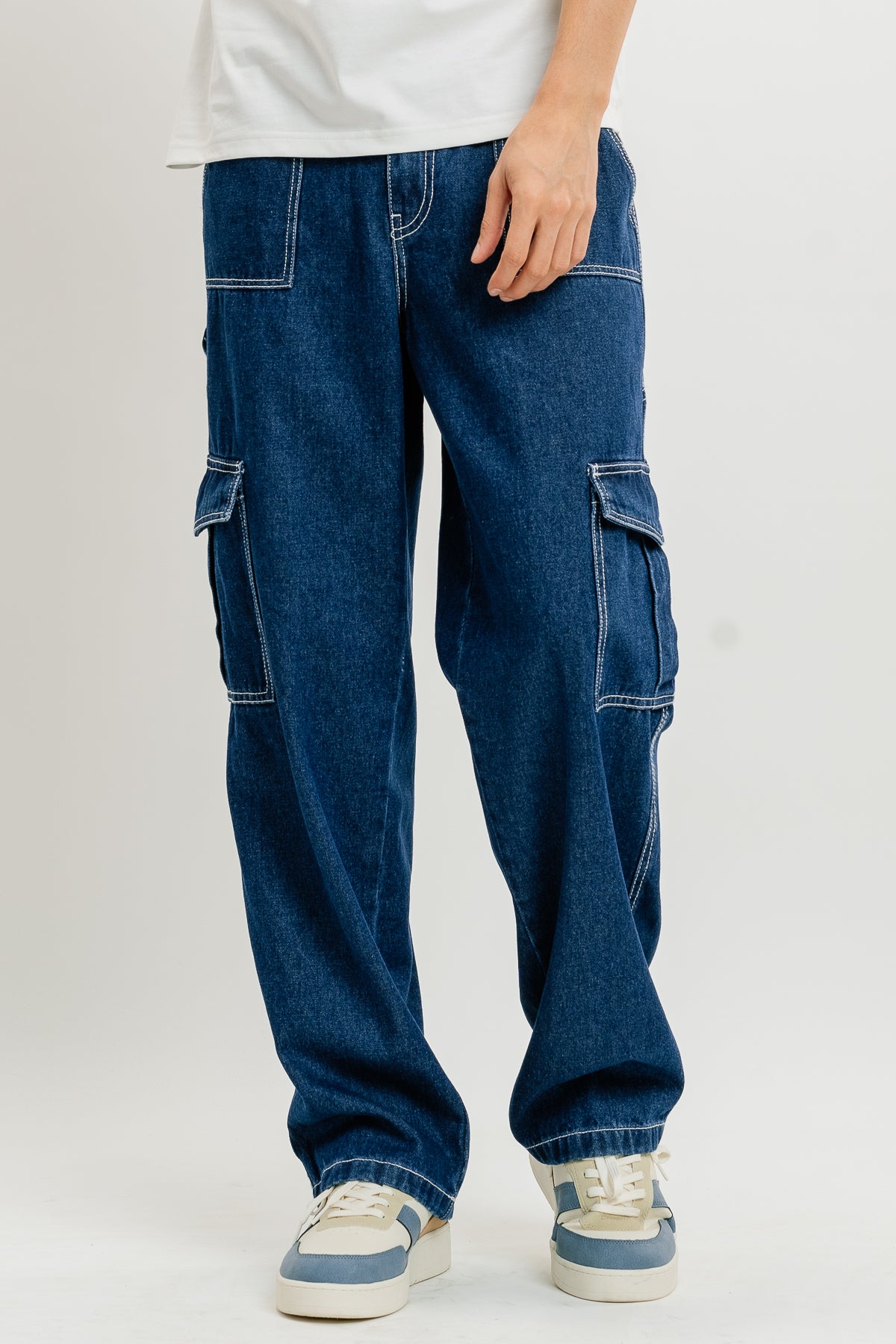 Buy Nuon Dark Blue Denim Straight Jeans from Westside