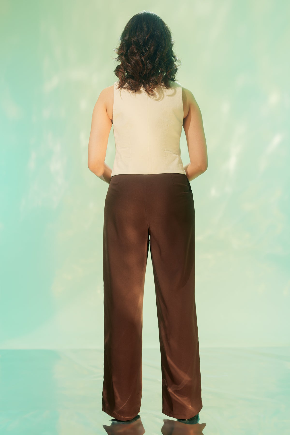 Brunette Wrap Around  Trousers