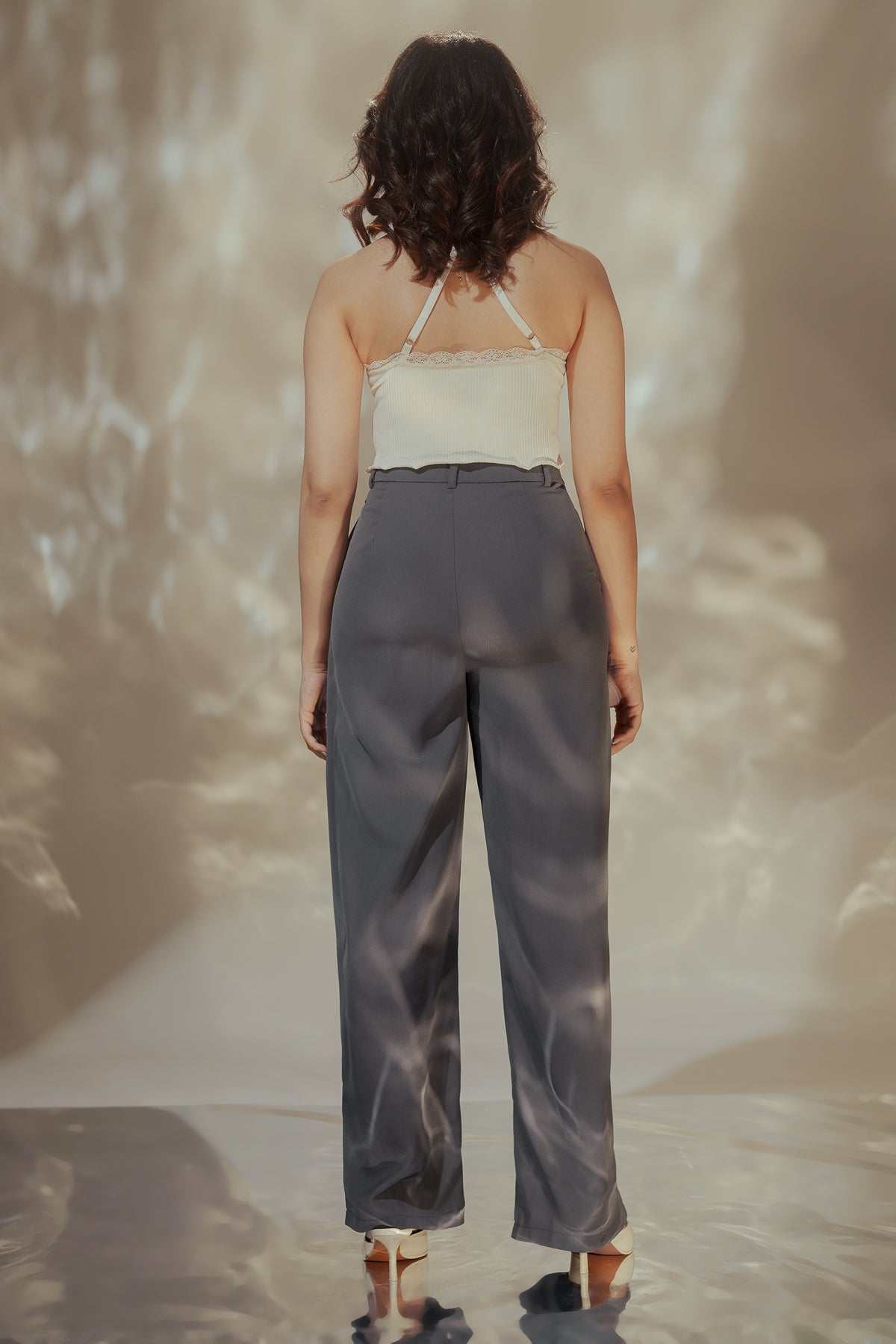 Murky Grey Wrap Around Trousers