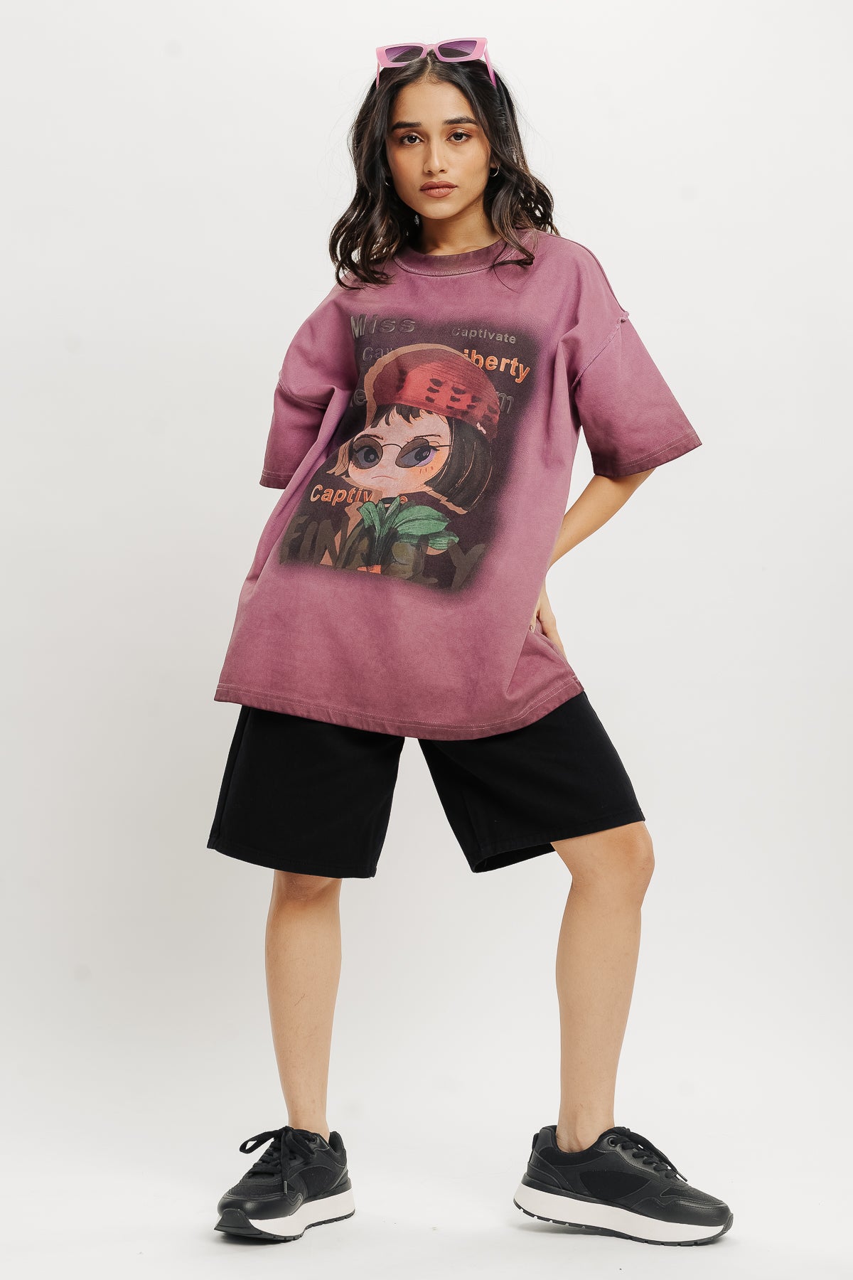 Purple Graphic T-Shirt