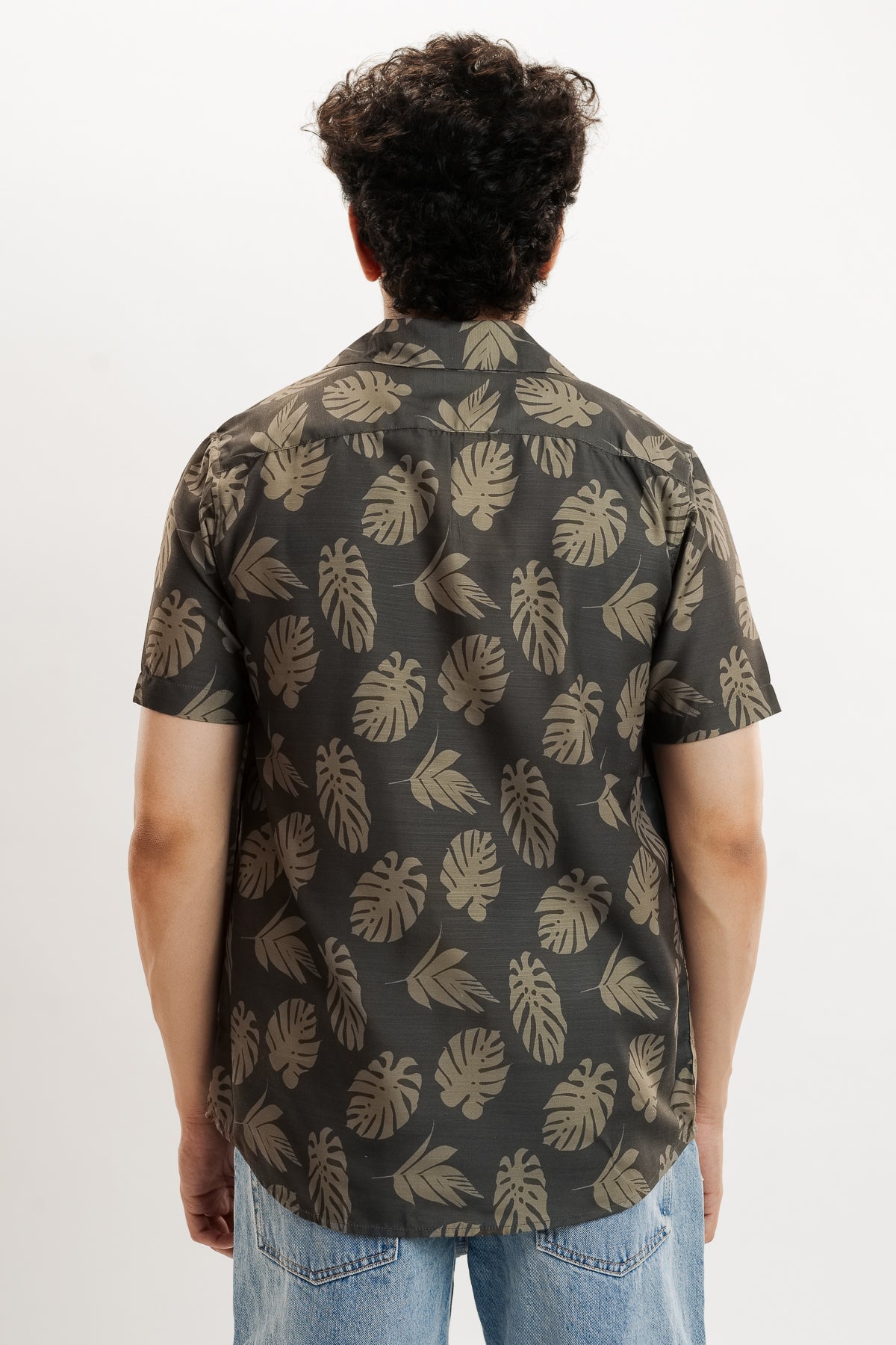 Leafy Serenity Men's Resort Shirt