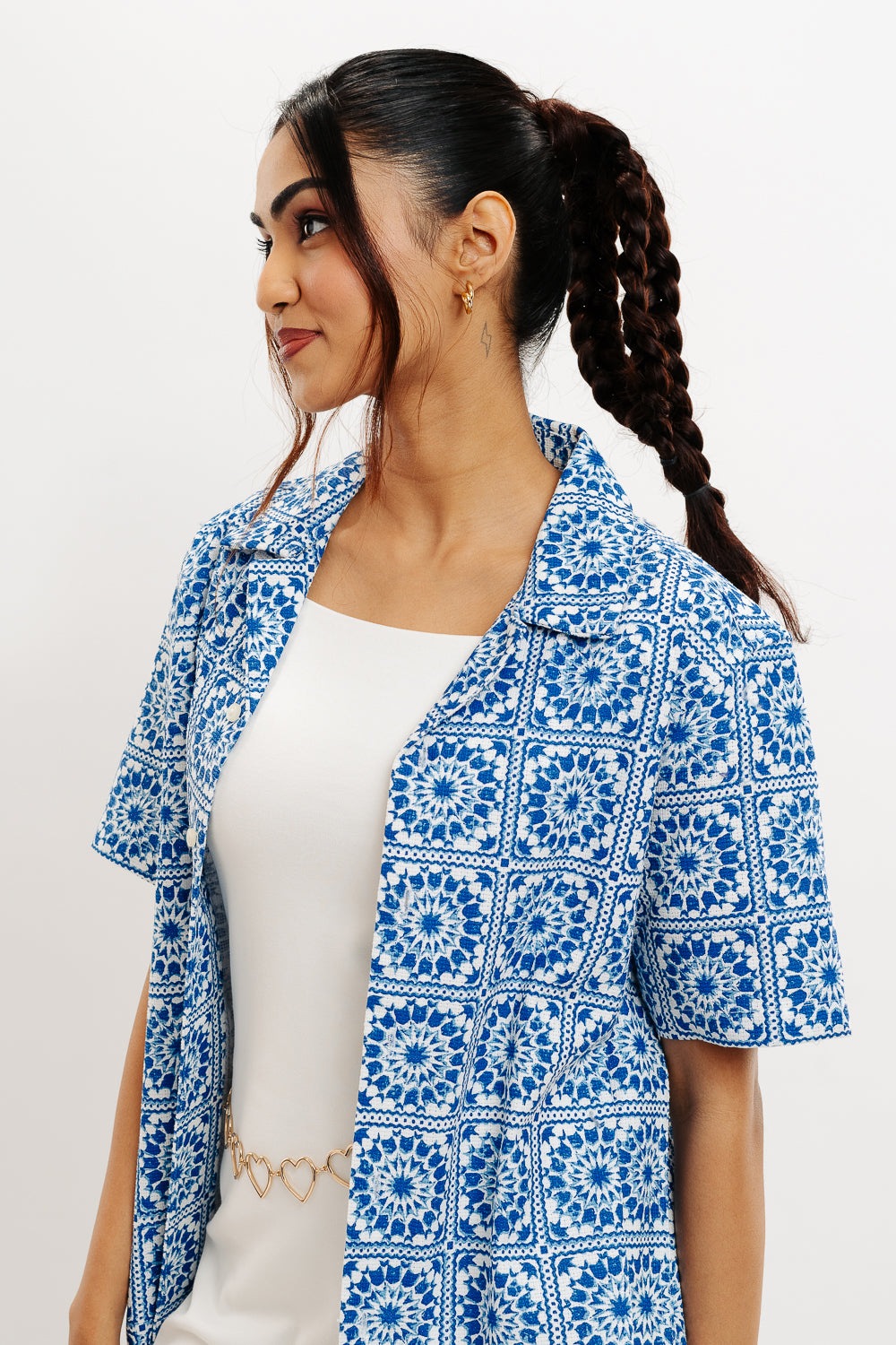 Indigo Mandala Women's Shirt