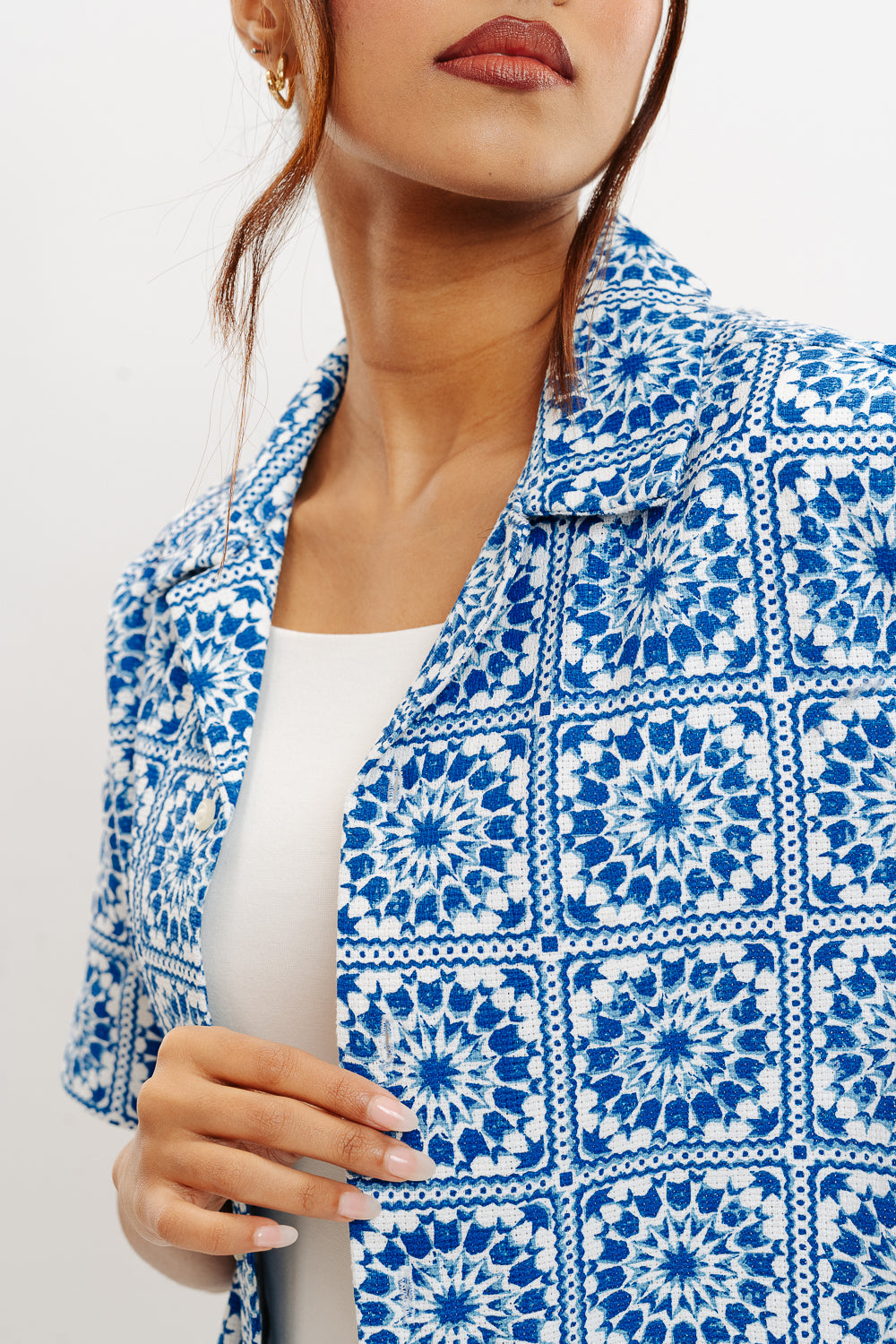 Indigo Mandala Women's Shirt