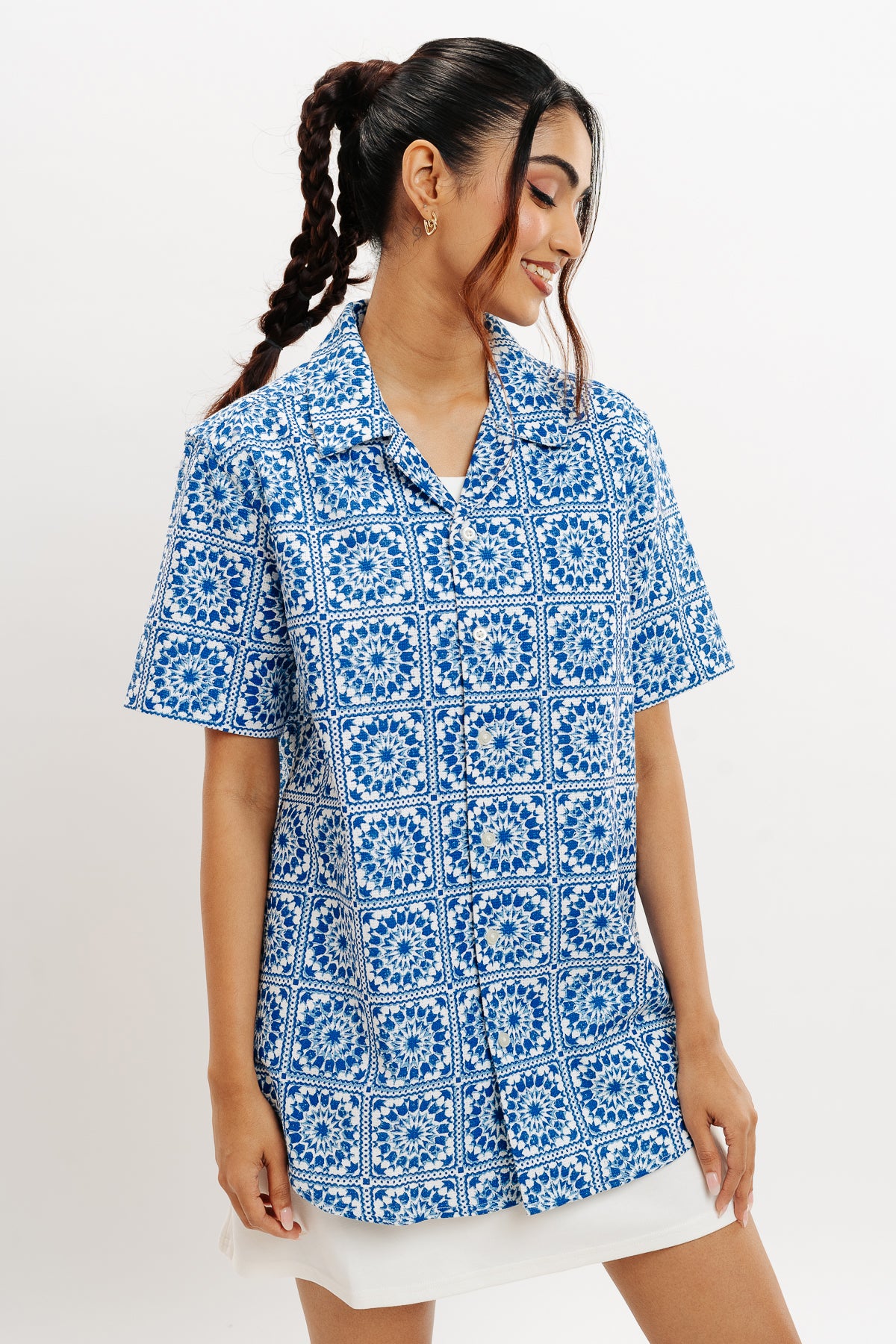 Indigo Mandala Women's Shirt