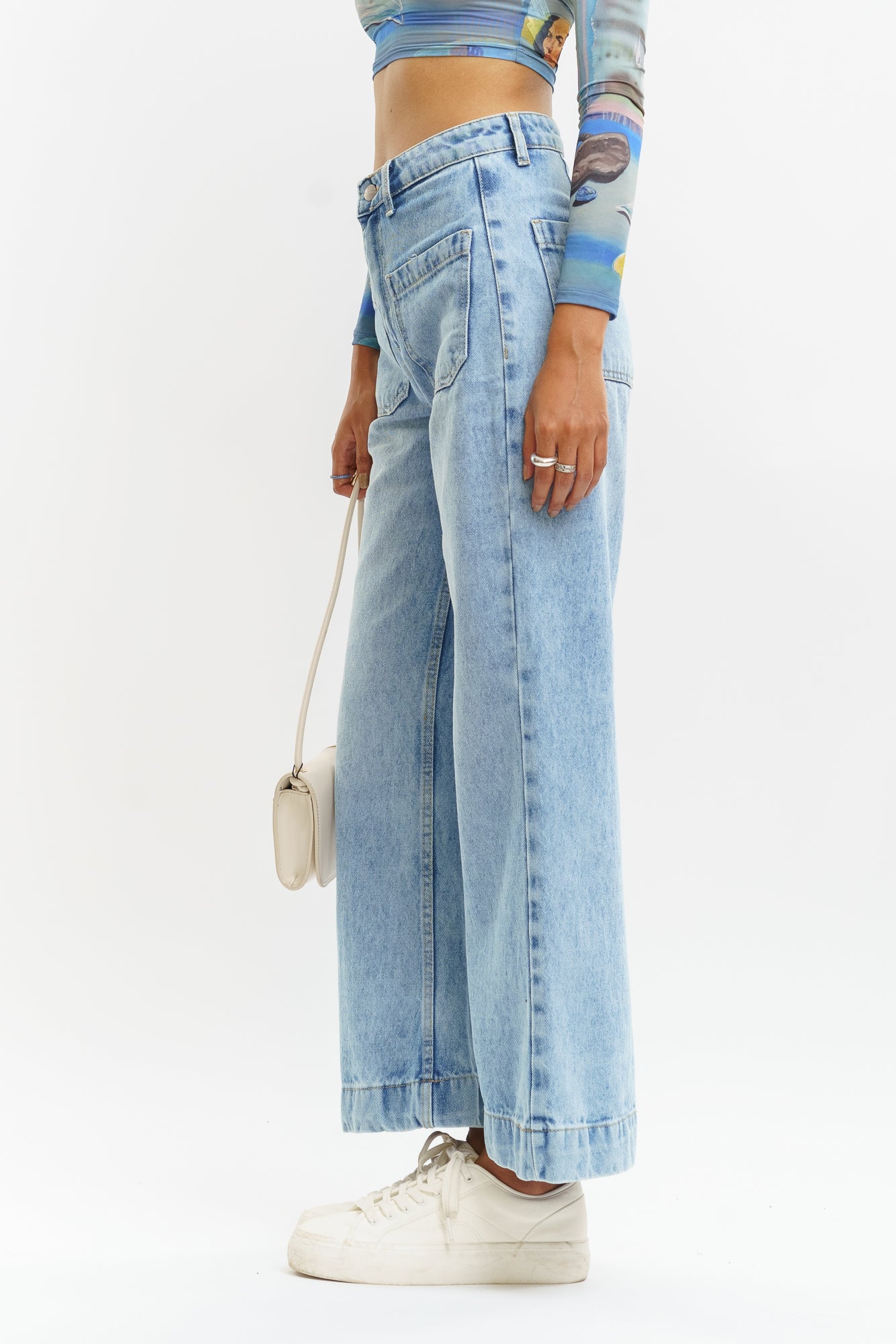 【HI FI FNK】Bremb Pocket Wide Denim Denim - HIFIFNK