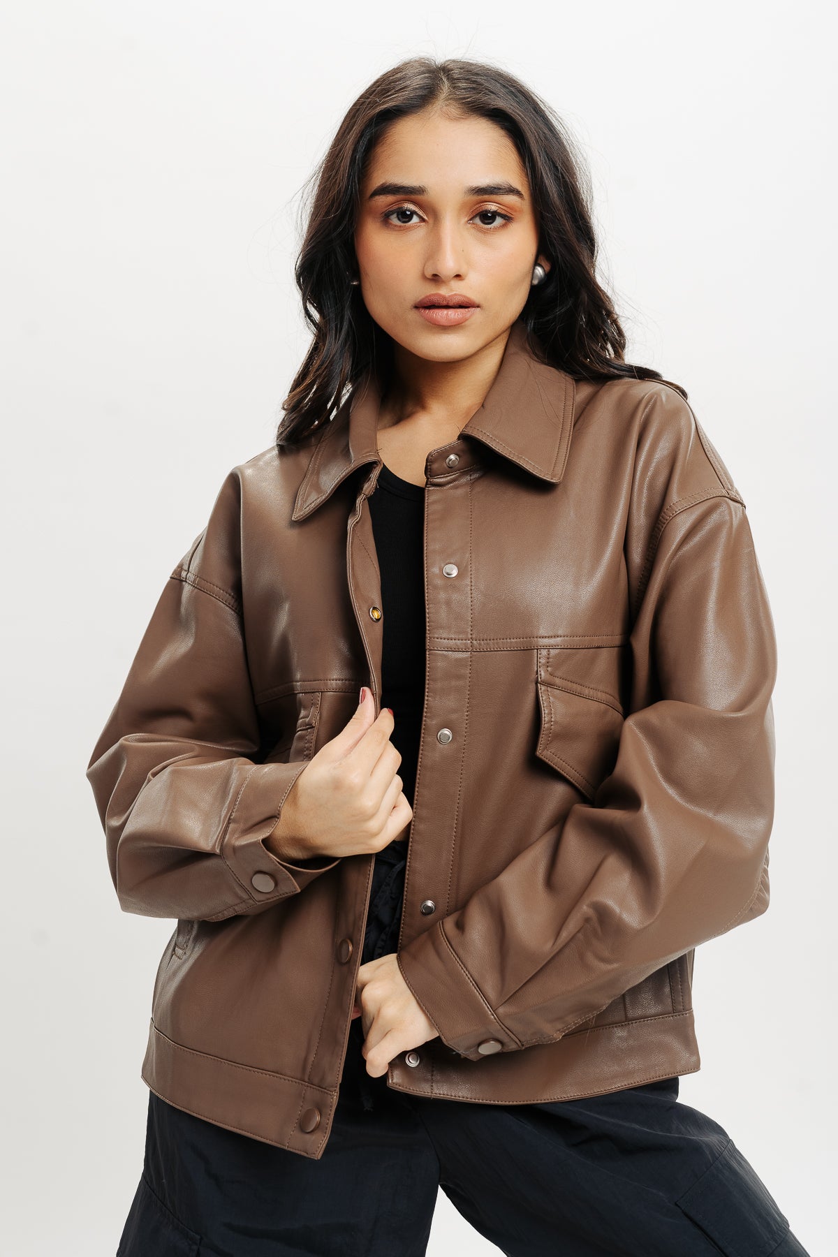 Moto City Genuine Leather Jacket - Clay Brown - Bernardo