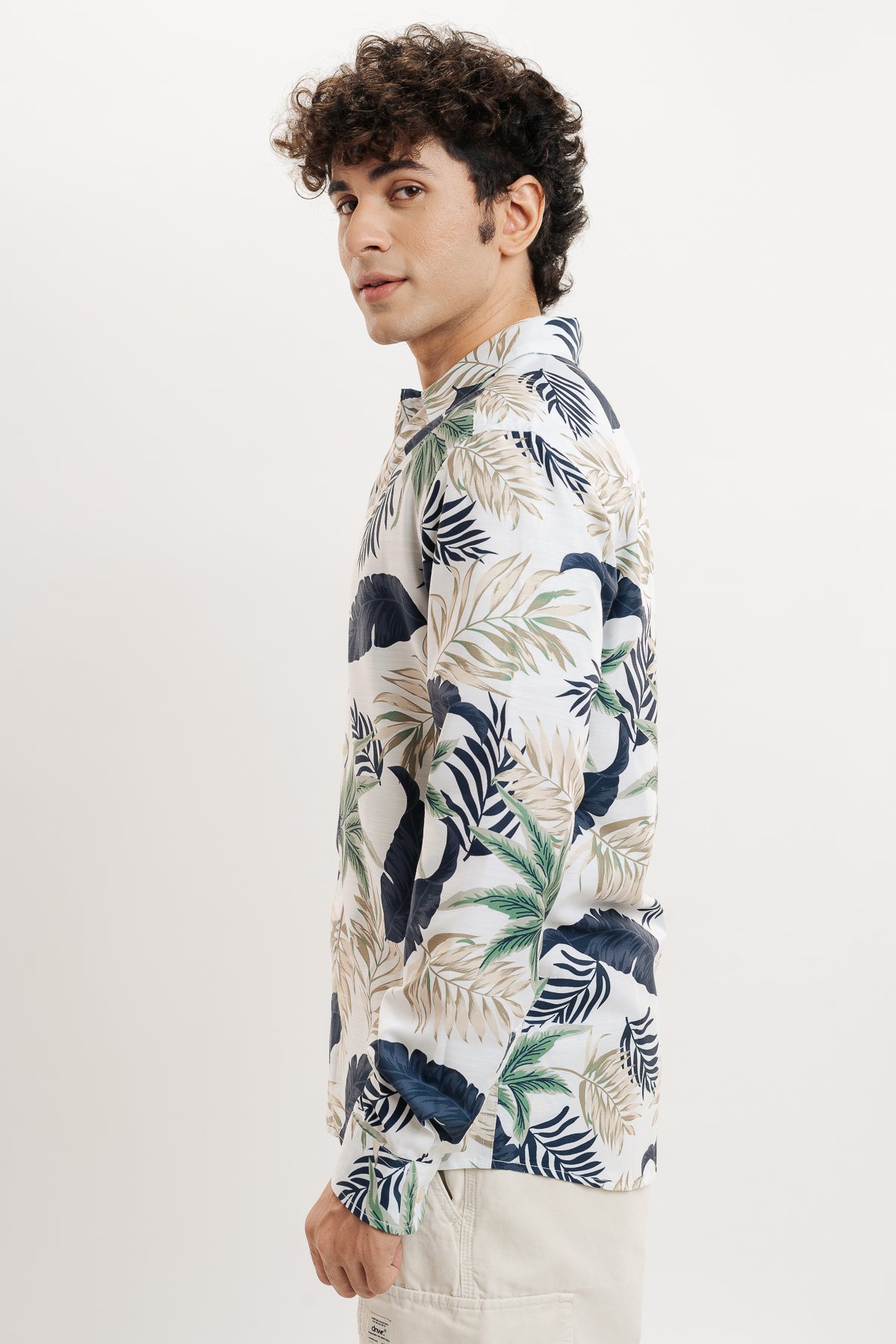 Leafy Oasis Full Sleeves Men's Shirt