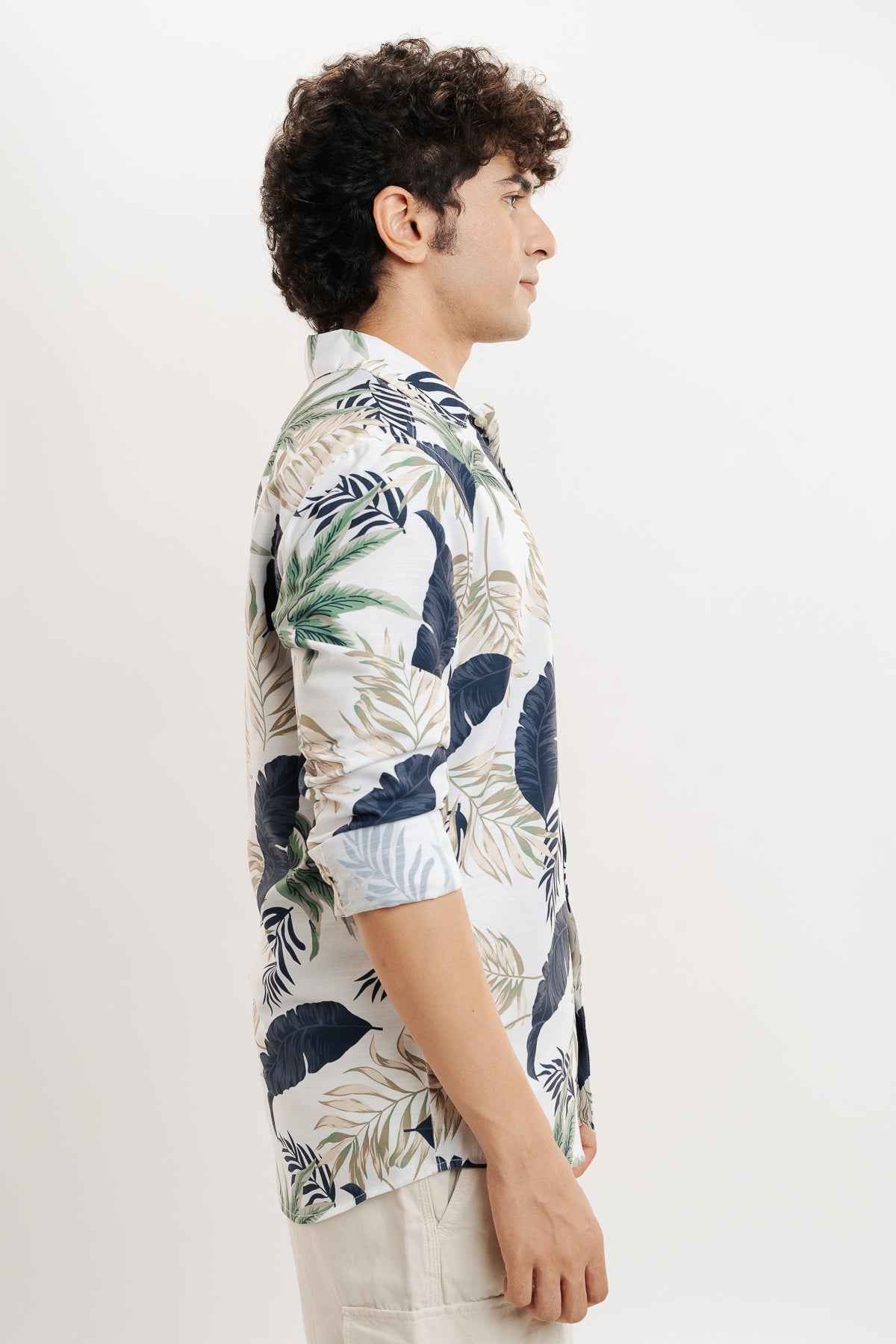 Leafy Oasis Full Sleeves Men's Shirt