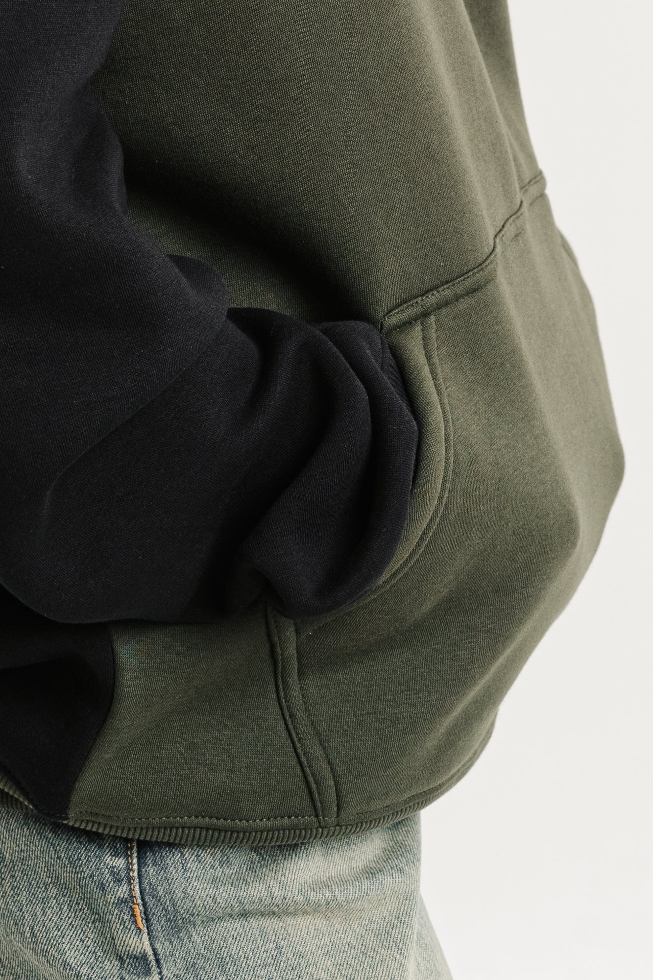 Olive colour outlet hoodie