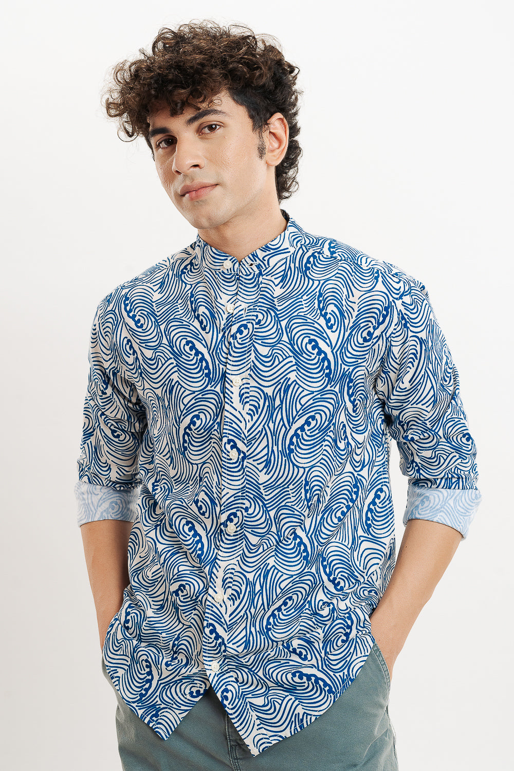 Ink Strokes Full Sleeves Men's Shirt