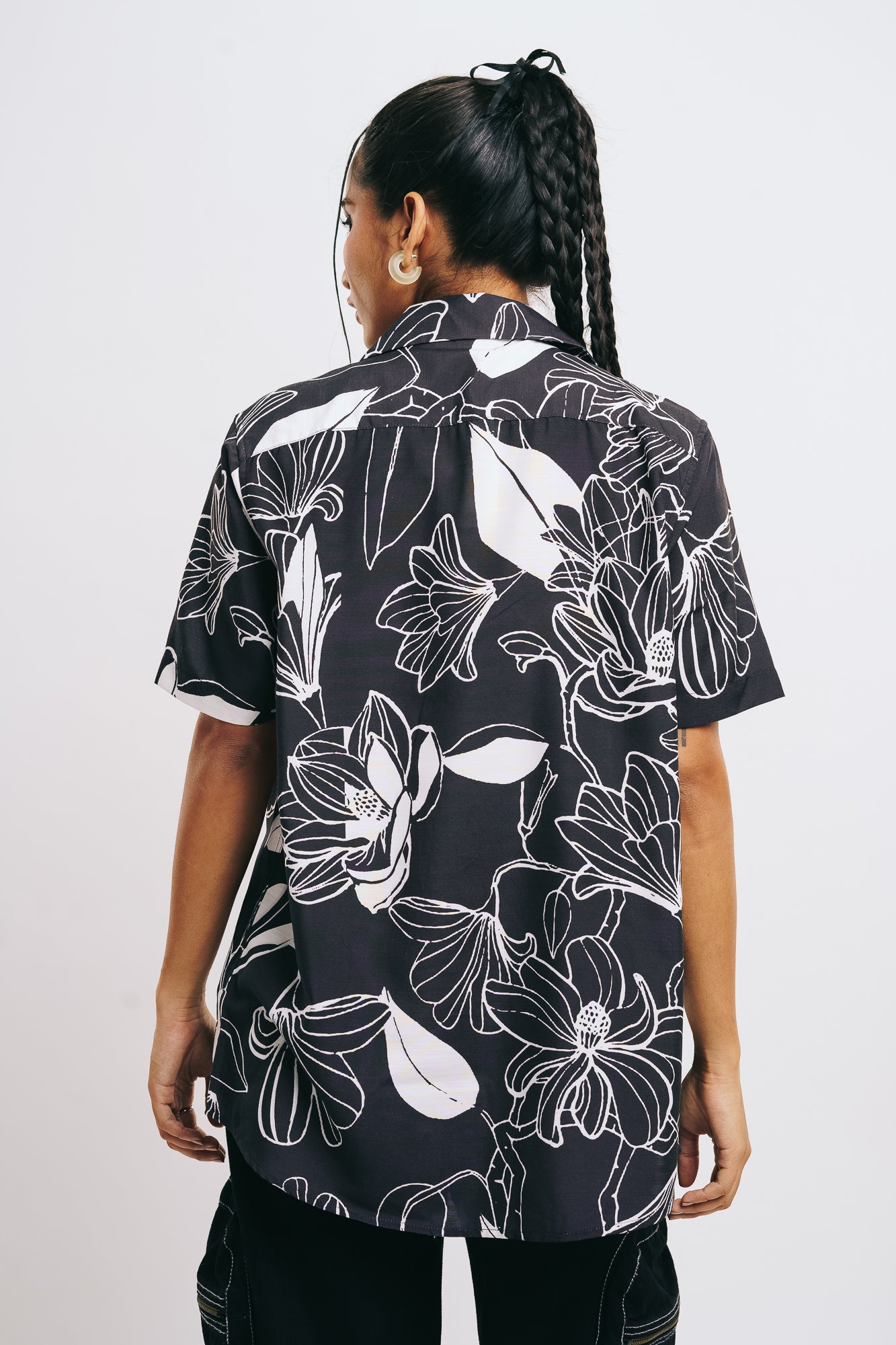 Women's Abstract Floral Shirt