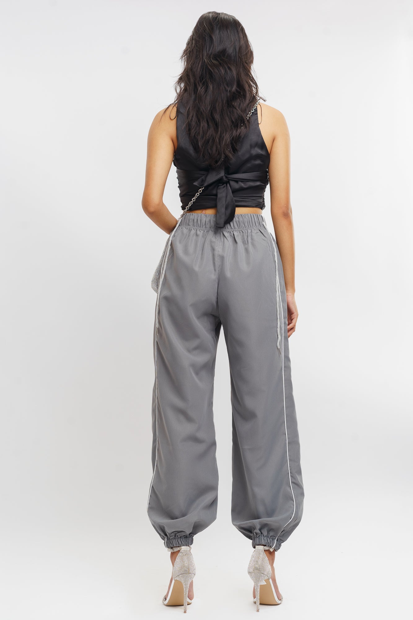 SLATE SIDE PIPING JOGGERS