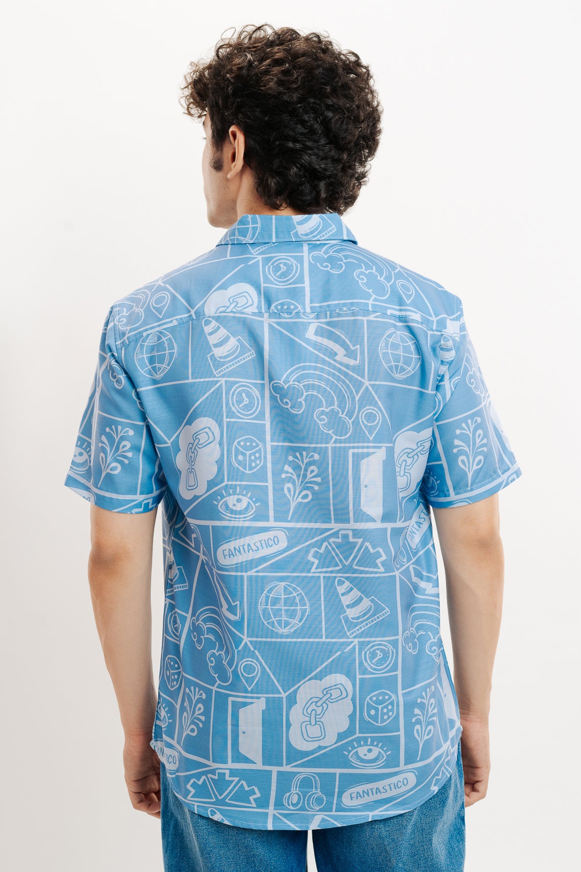 Playful Print Men's Resort Shirt