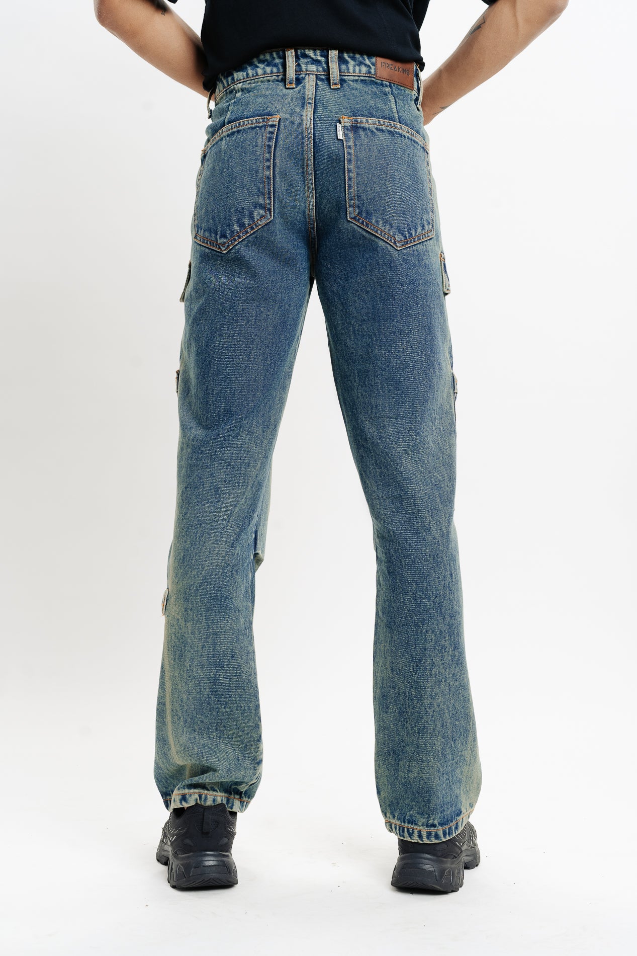 Men's Vintage Utility Cargo Jeans