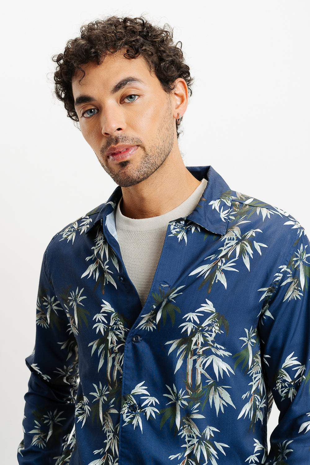 Tropical Oasis Full Sleeves Men's Shirt