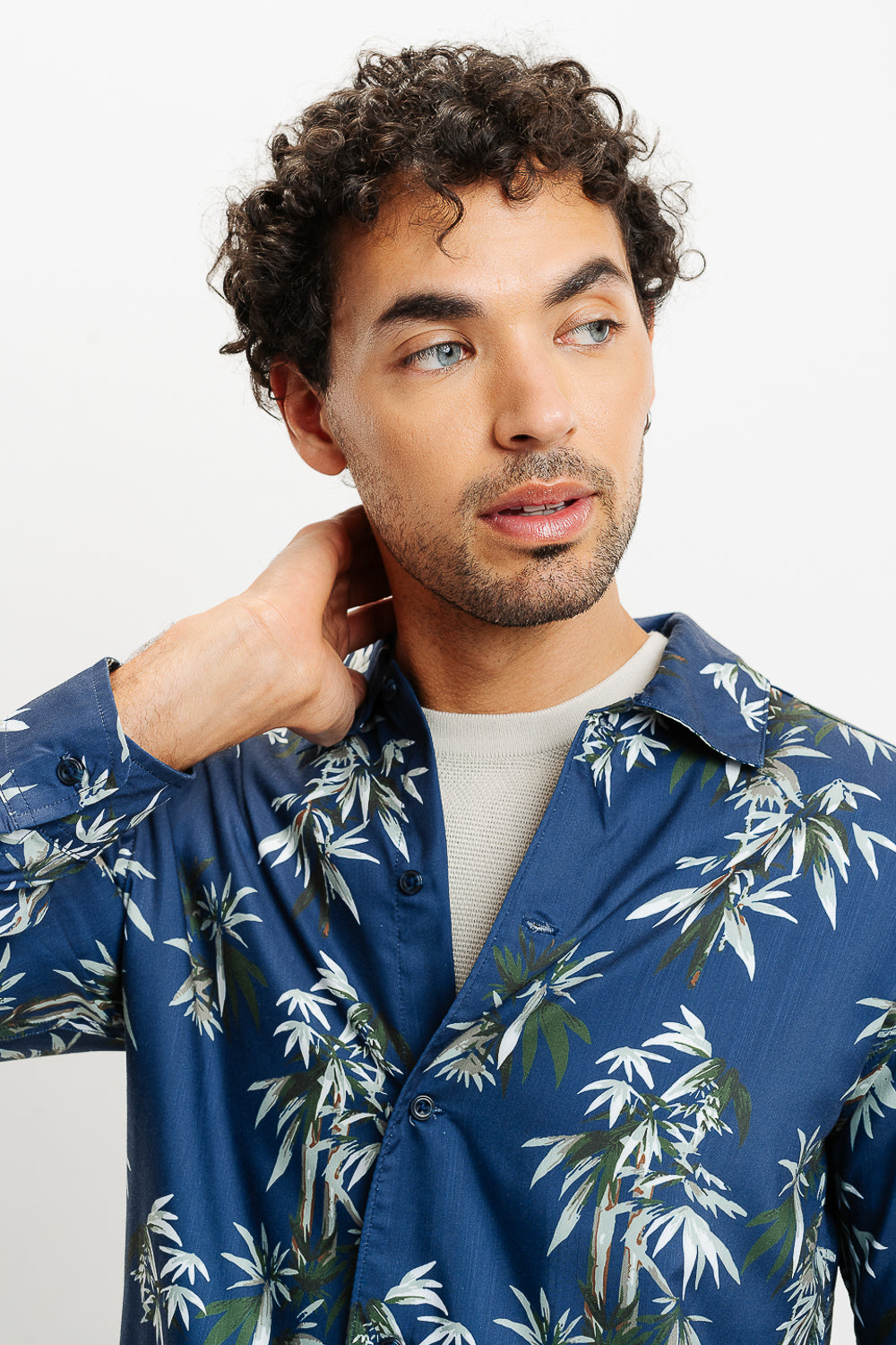 Tropical Oasis Full Sleeves Men's Shirt