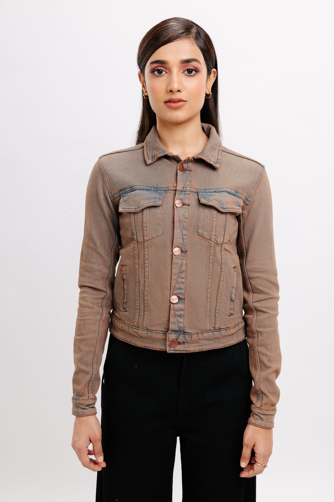 BROWN PLAY STRETCH JACKET