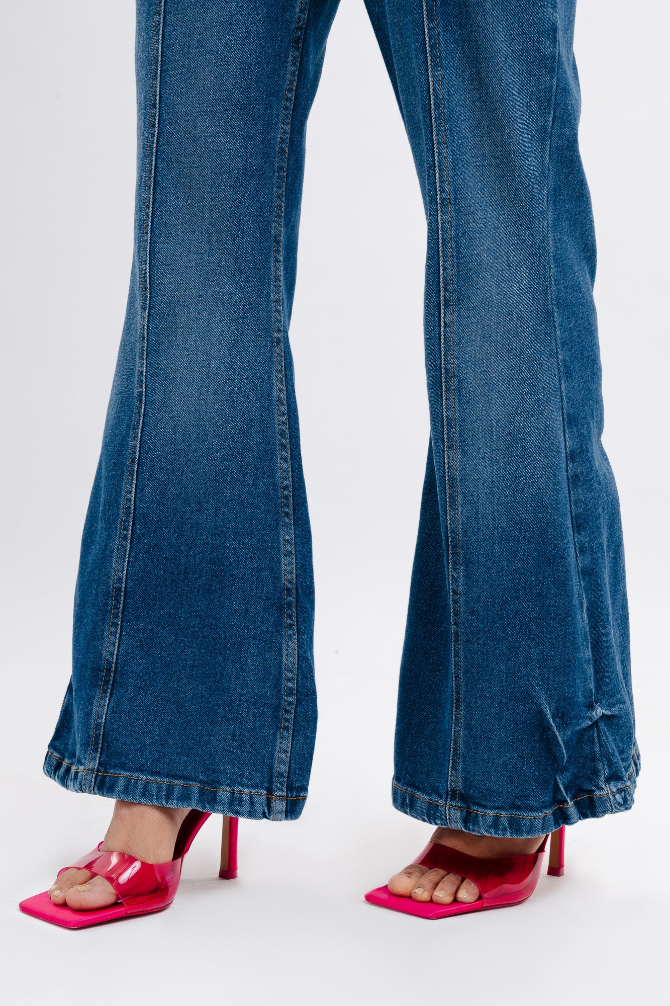 Front Seam Vintage Bootcut Jeans