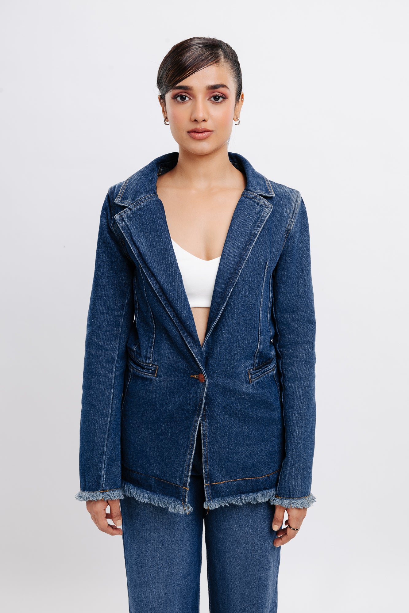 Buy Women Denim Unisex Cropped | - - Oversized, Jacket FREAKINS Jackets