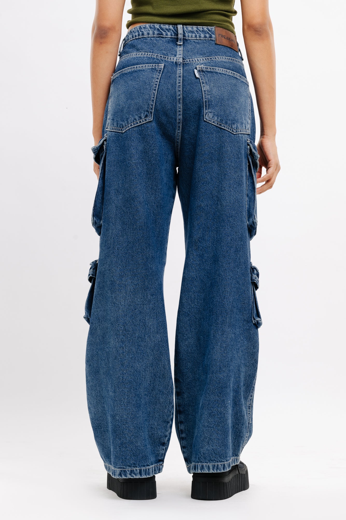 【Anyone more】Hide Raw Denim Wide Cargo Pants My friend asked for raw cargos and you don't say no to