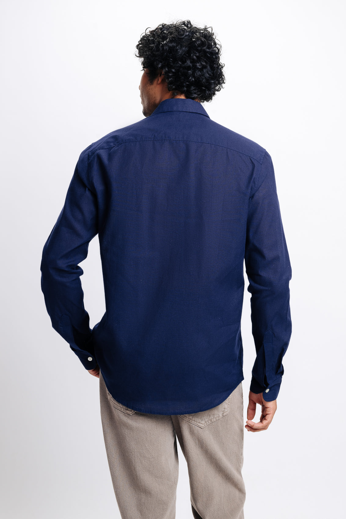 Men's Blue Regular Shirt