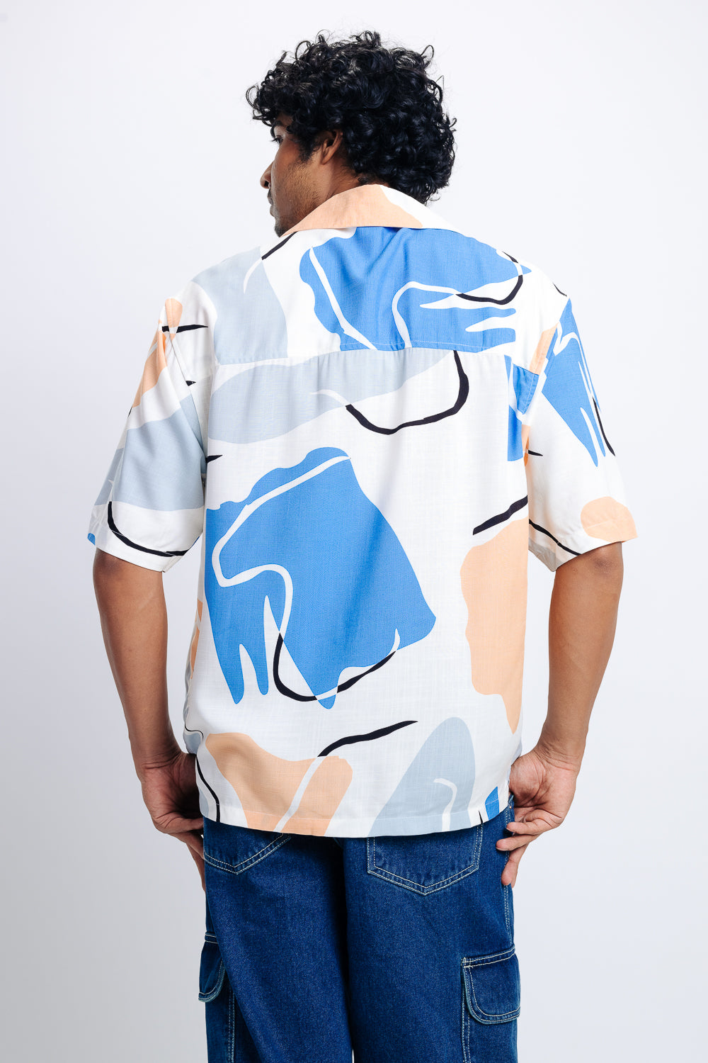 Art Nouveau Print Men's Resort Shirt