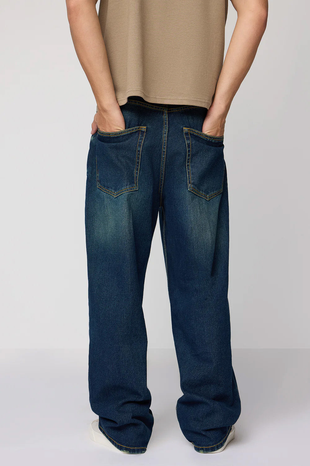 Deep Sea Men's Baggy Straight Fit Jeans