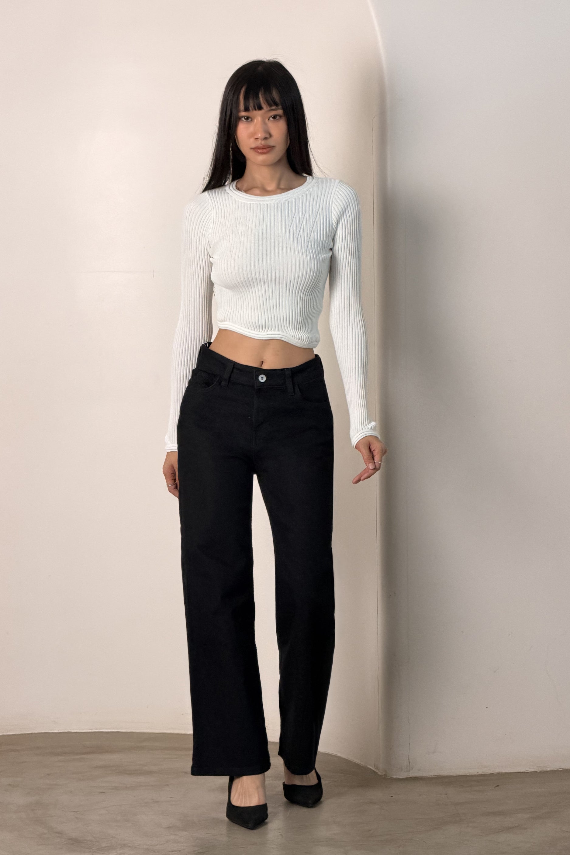 After Dark Wide Leg Jeans