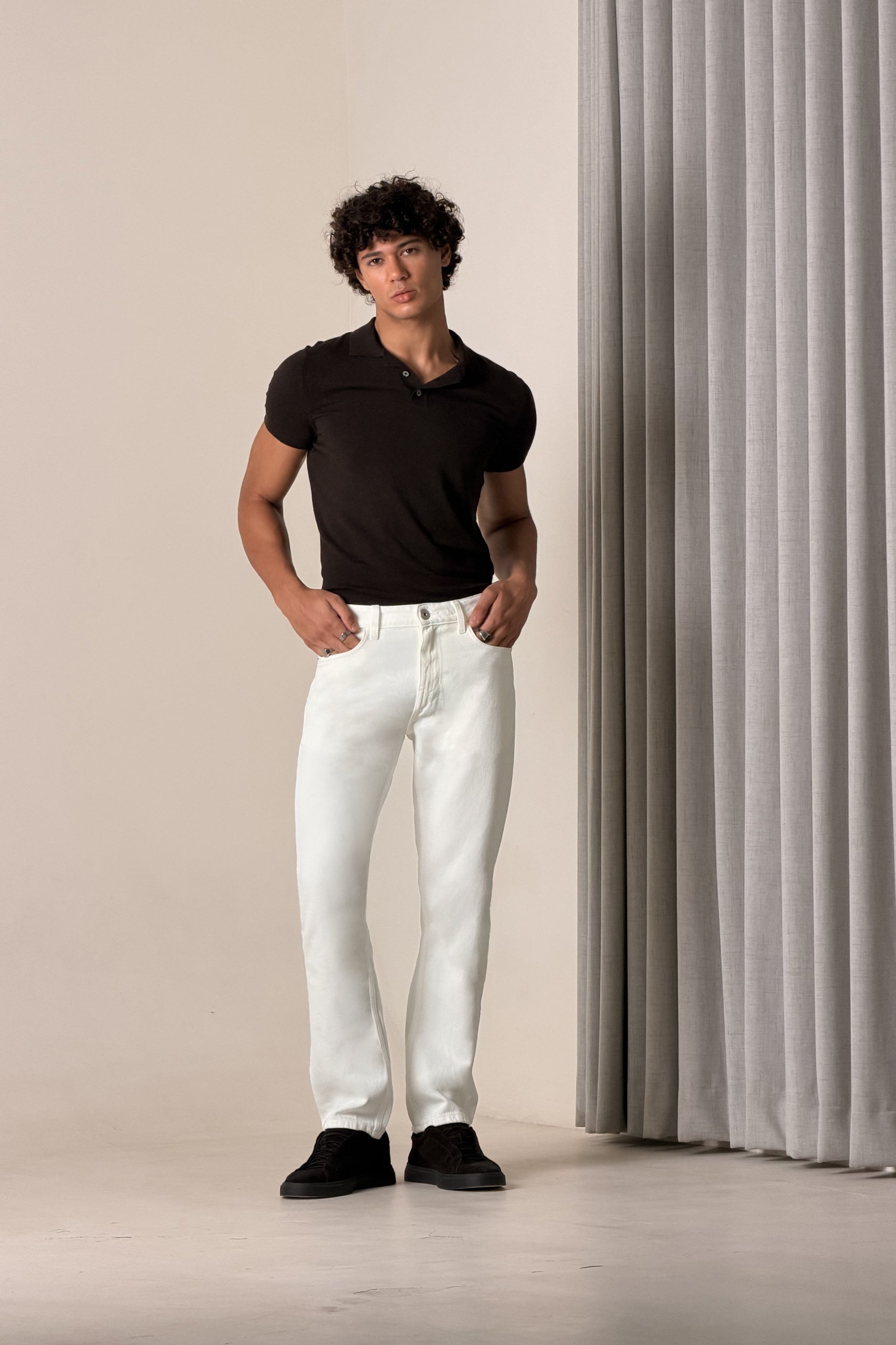 WhiteOut Straight Jeans