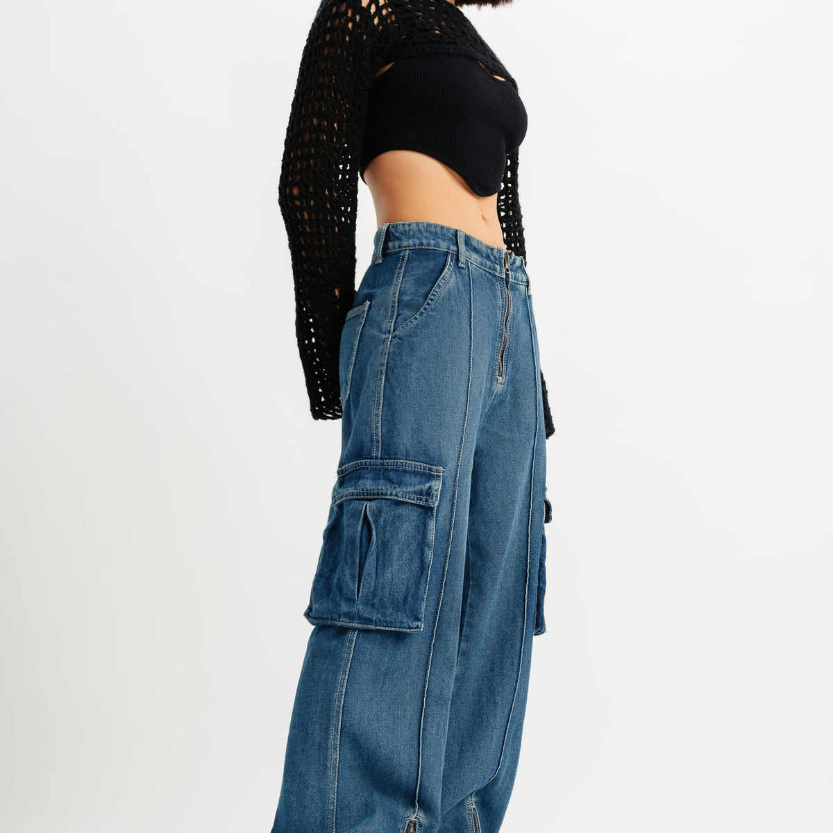 【NONCODE】Gala Pintuck Cargo Pants Pintuck Combat Cargo Joggers