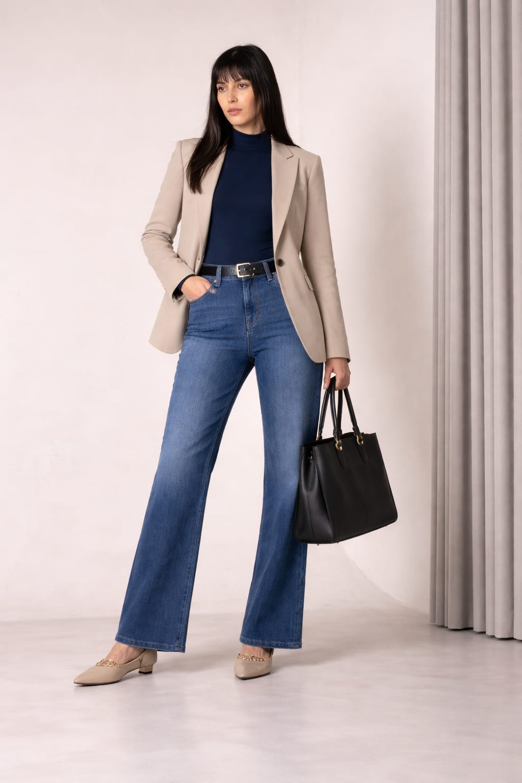 Deluxe On the Go Wide Leg Jeans