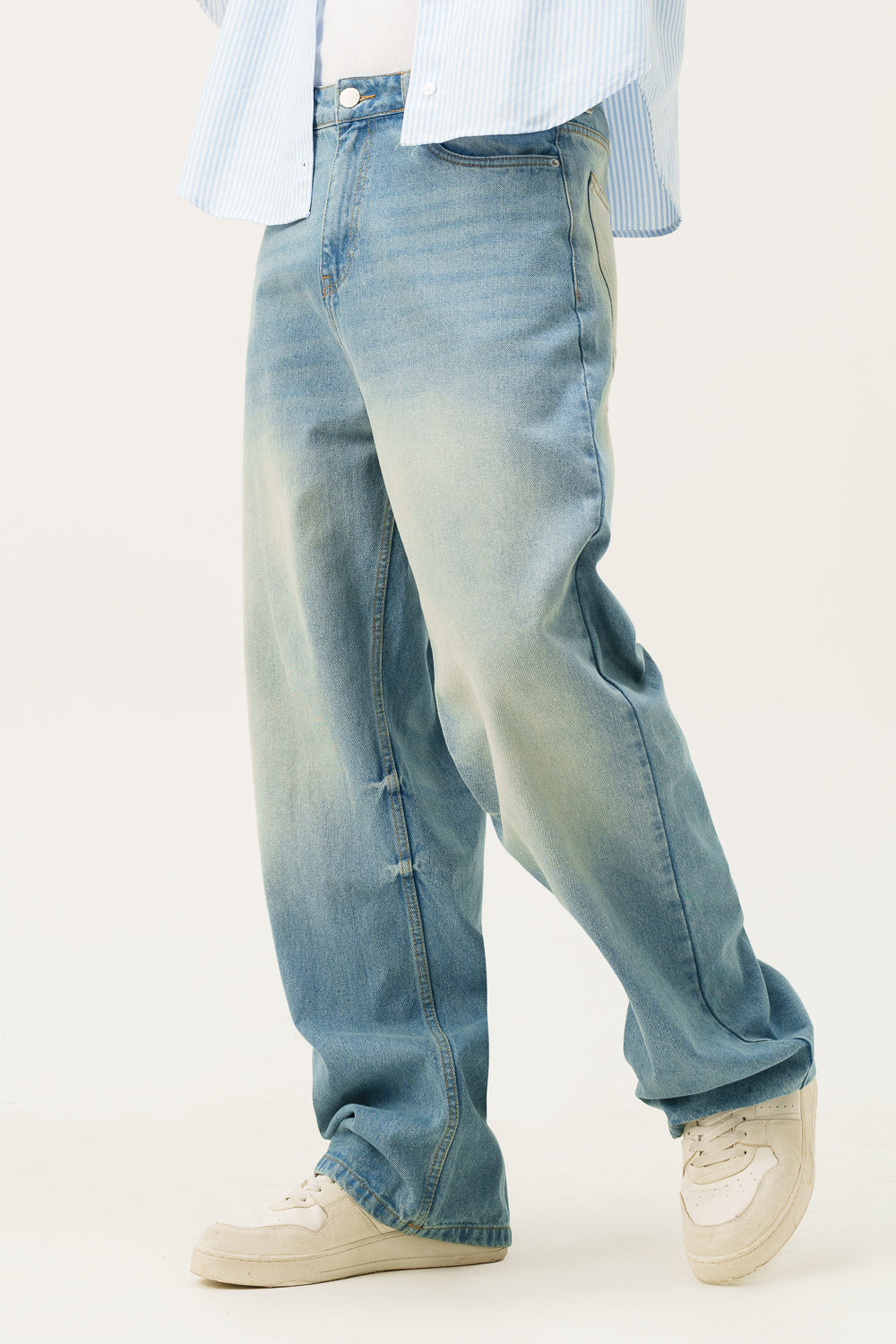 Infinite Blue Men's Baggy Jeans