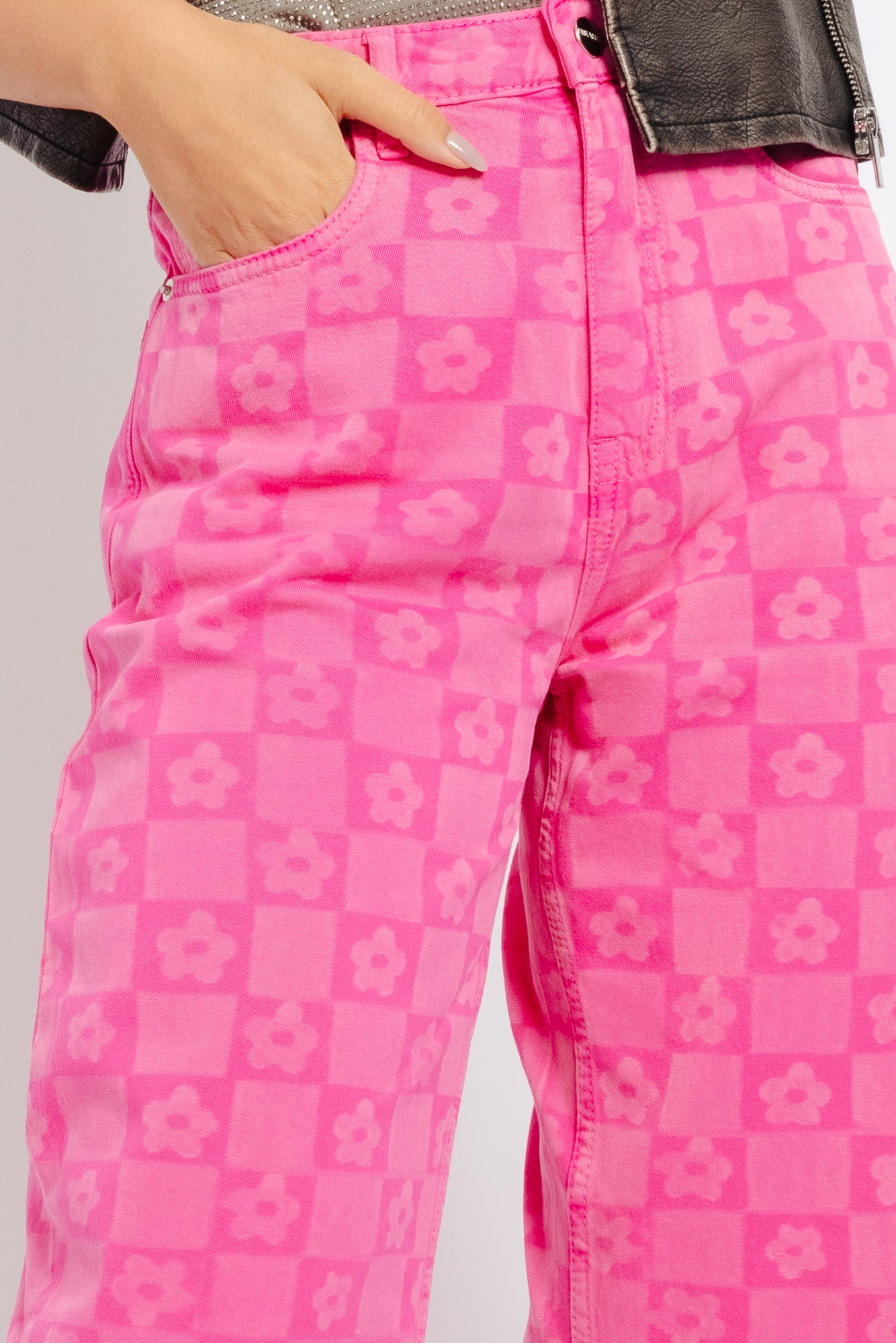 FUCHSIA PINK 3D PANTS