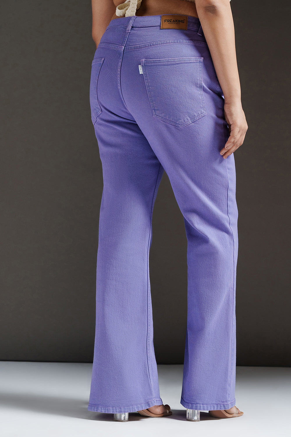 Purple Luxe Curve Bootcut Jeans