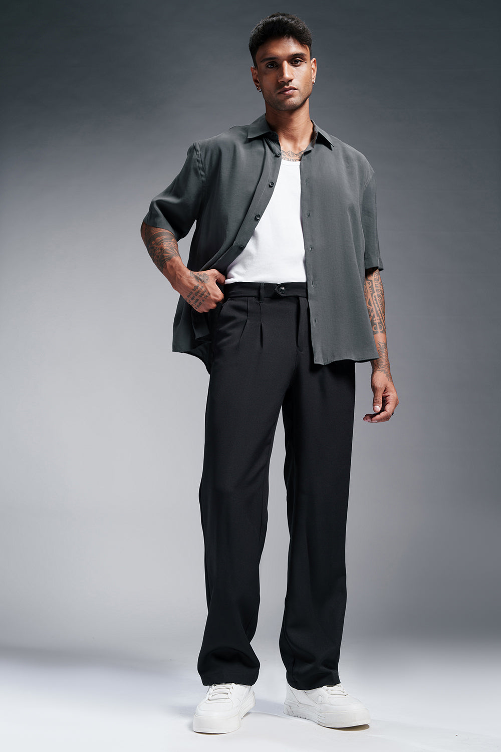 Assassins Black Men's Stylised Korean Pants