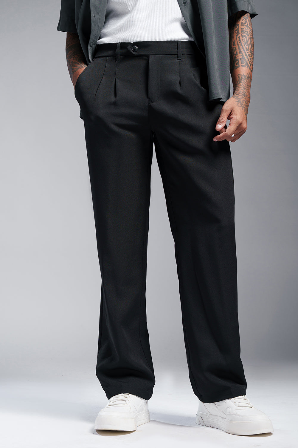 Assassins Black Men's Stylised Korean Pants