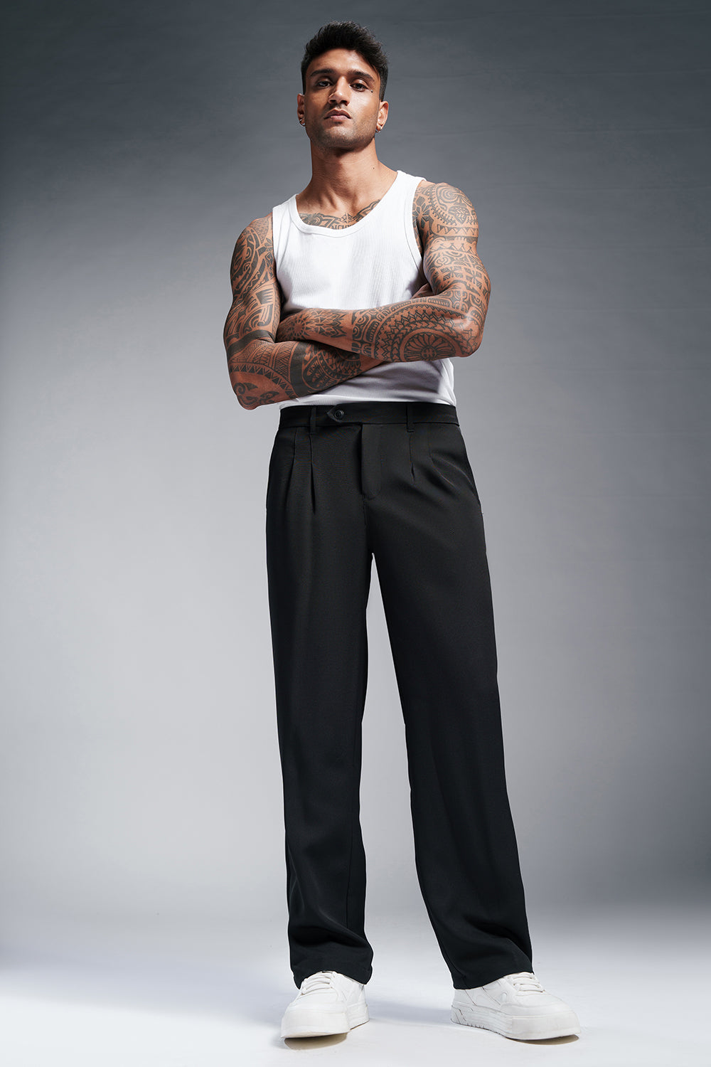 Assassins Black Men's Stylised Korean Pants